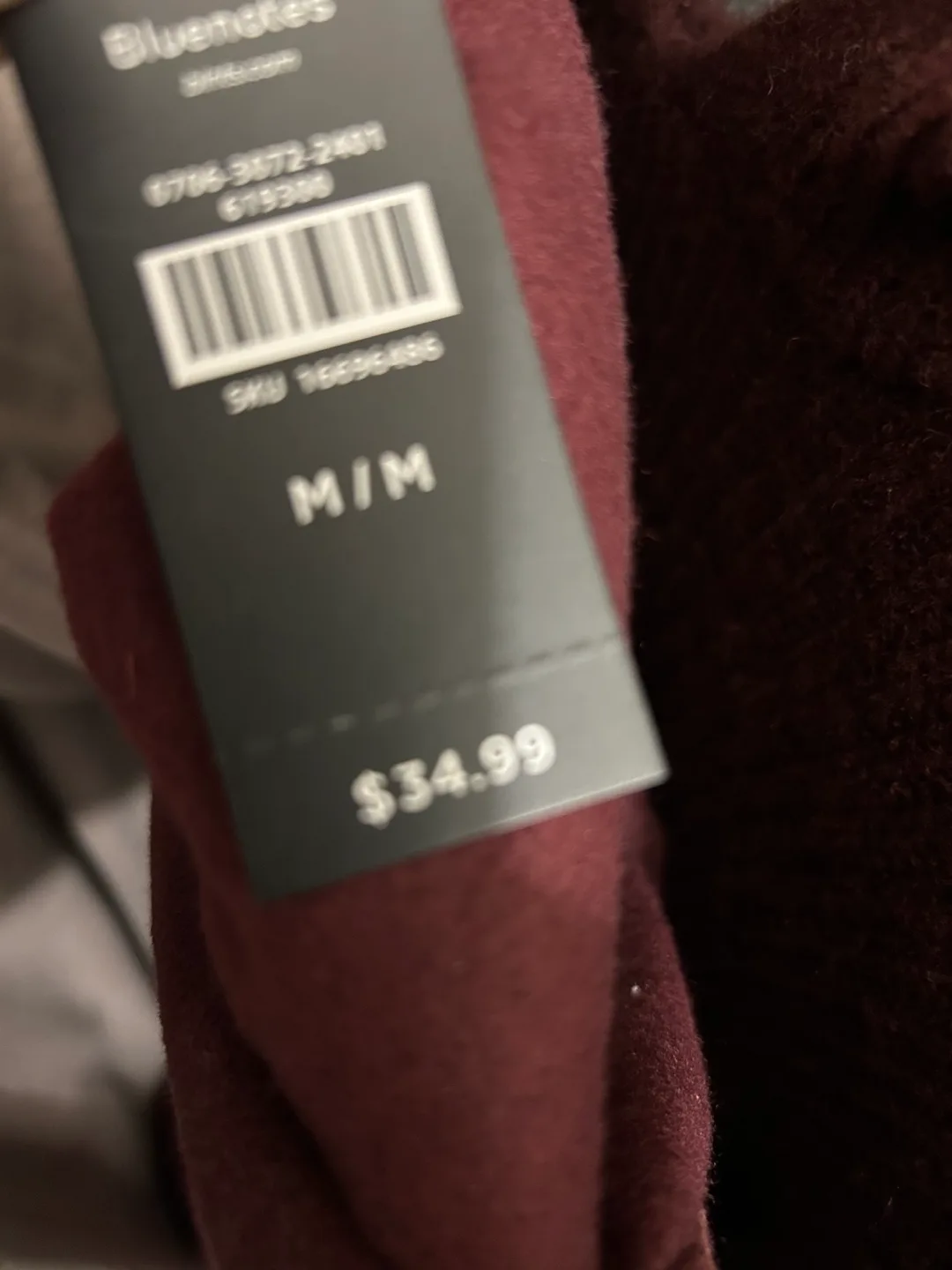 Bluenotes Women's Maroon Zip-Up Hoodie image indicator(8)