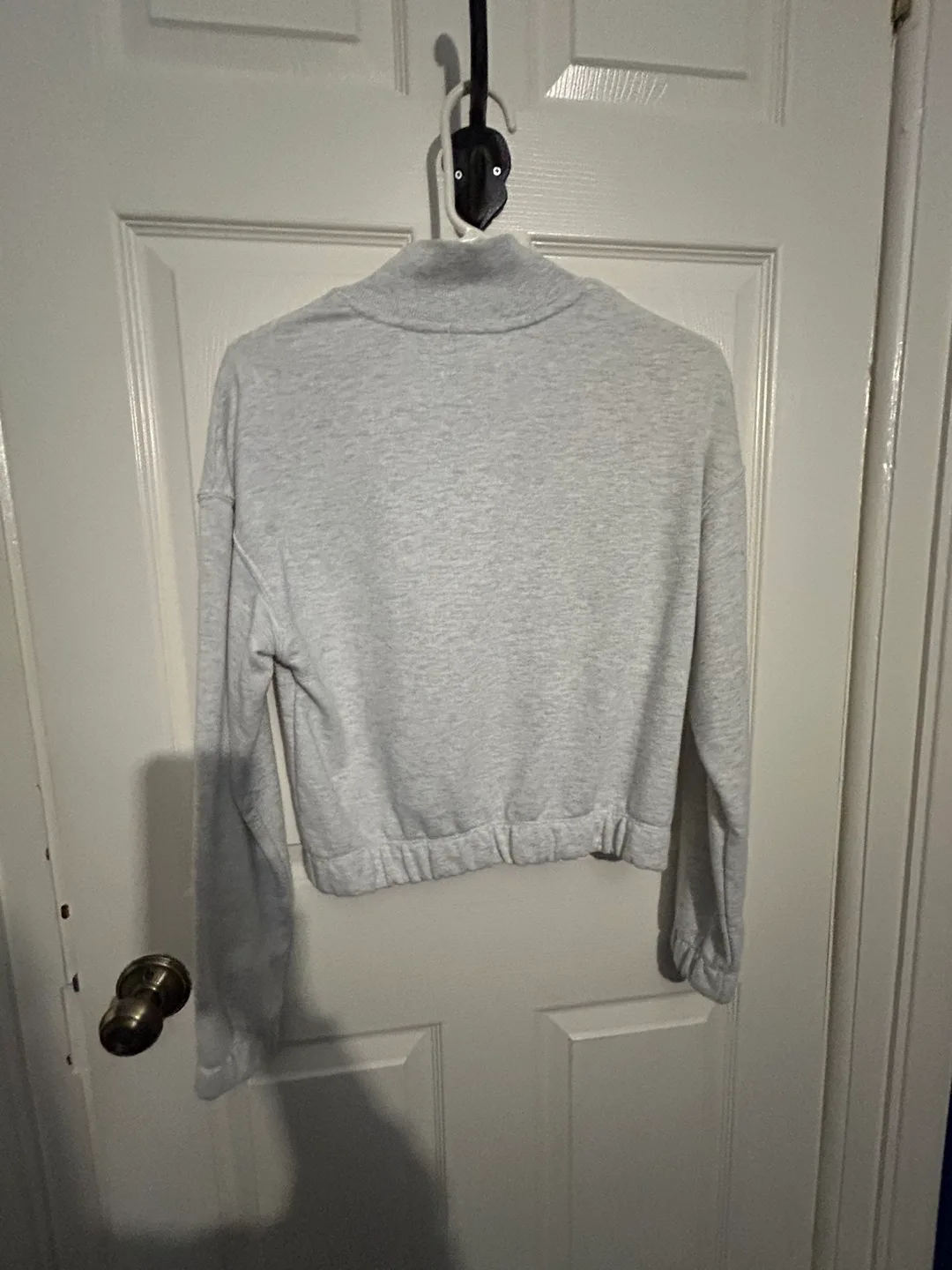 Garage Grey Crop Quarter Zip Sweatshirt image indicator(3)