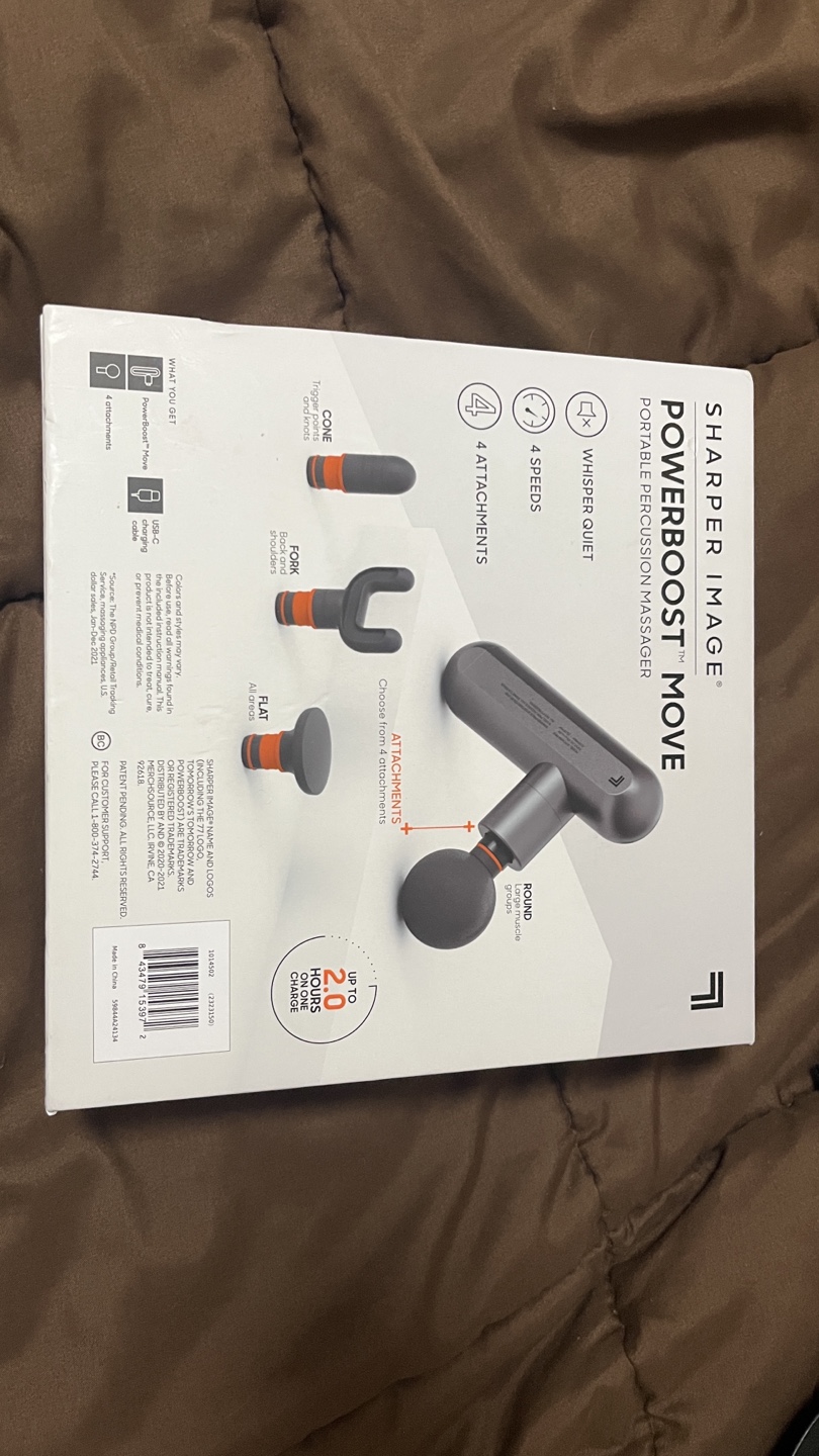 Sharper Image Powerboost Move Percussion Massager - photo 2