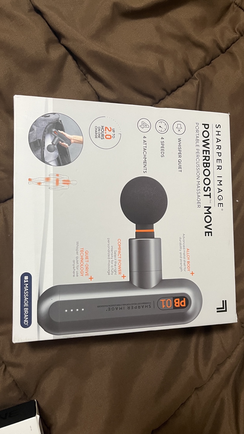 Sharper Image Powerboost Move Percussion Massager