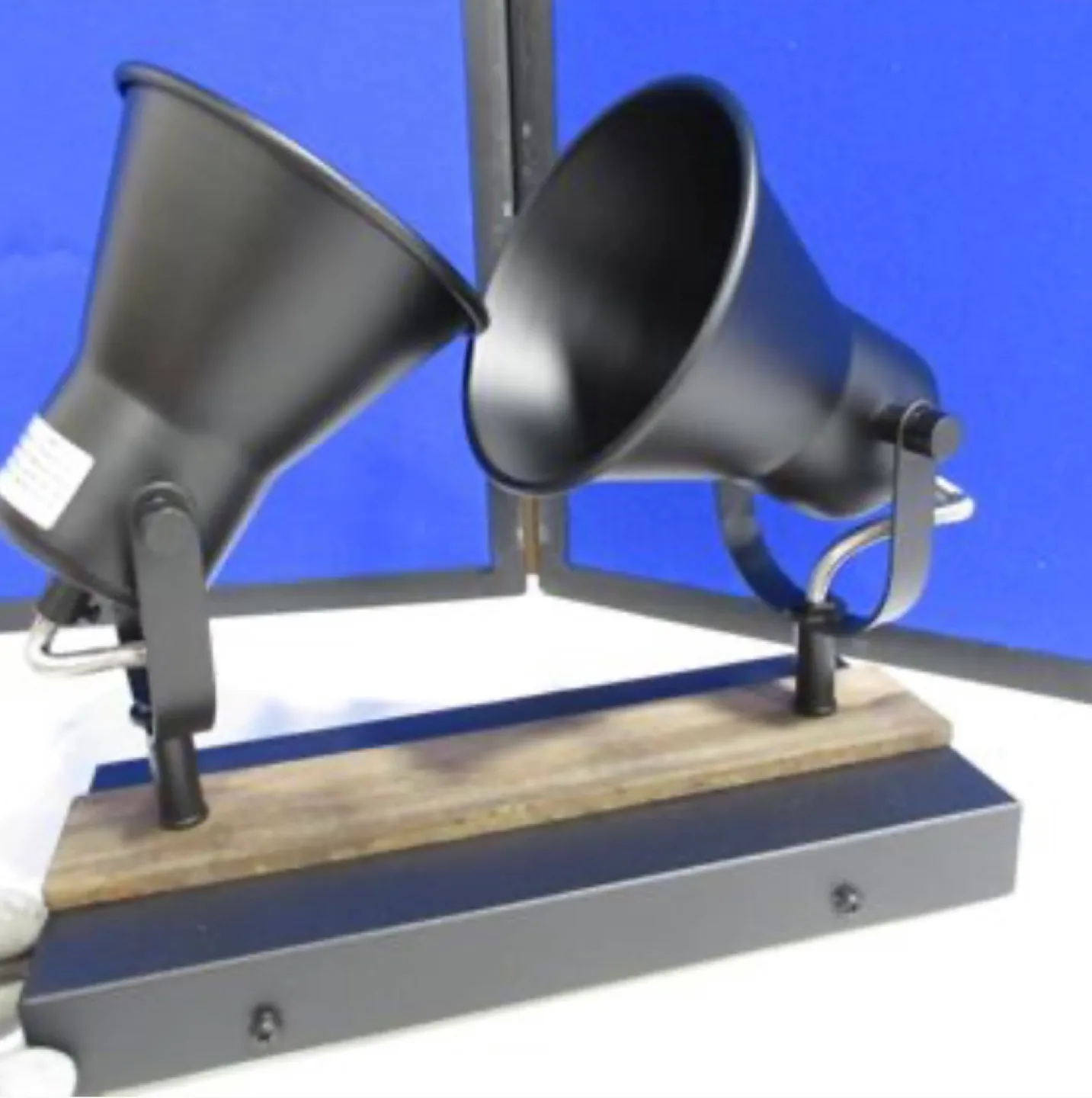 NEW! Black and Wood 2 Light Track Lighting Fixture image indicator(9)