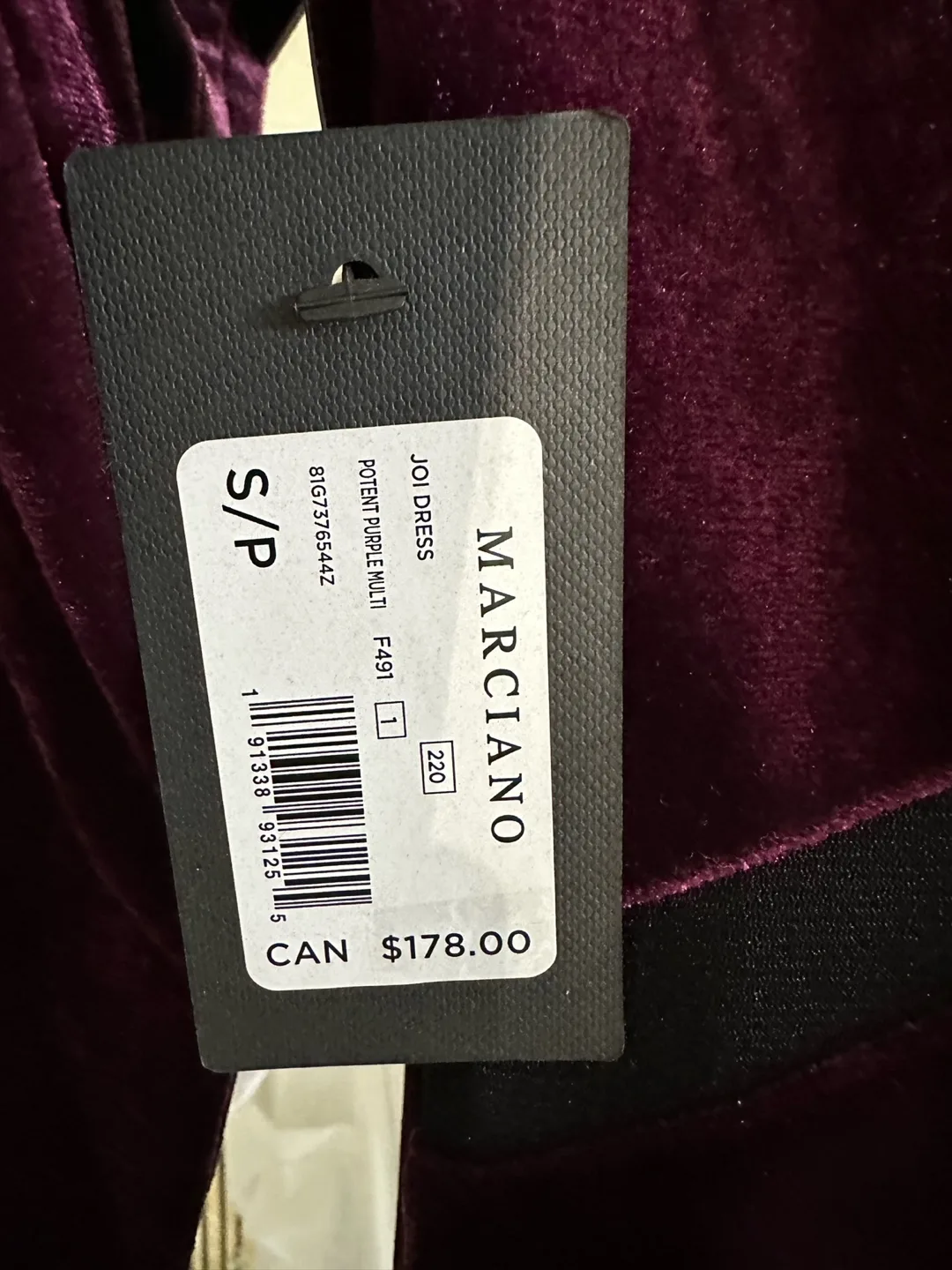 Marciano Velvet Dress image indicator(7)