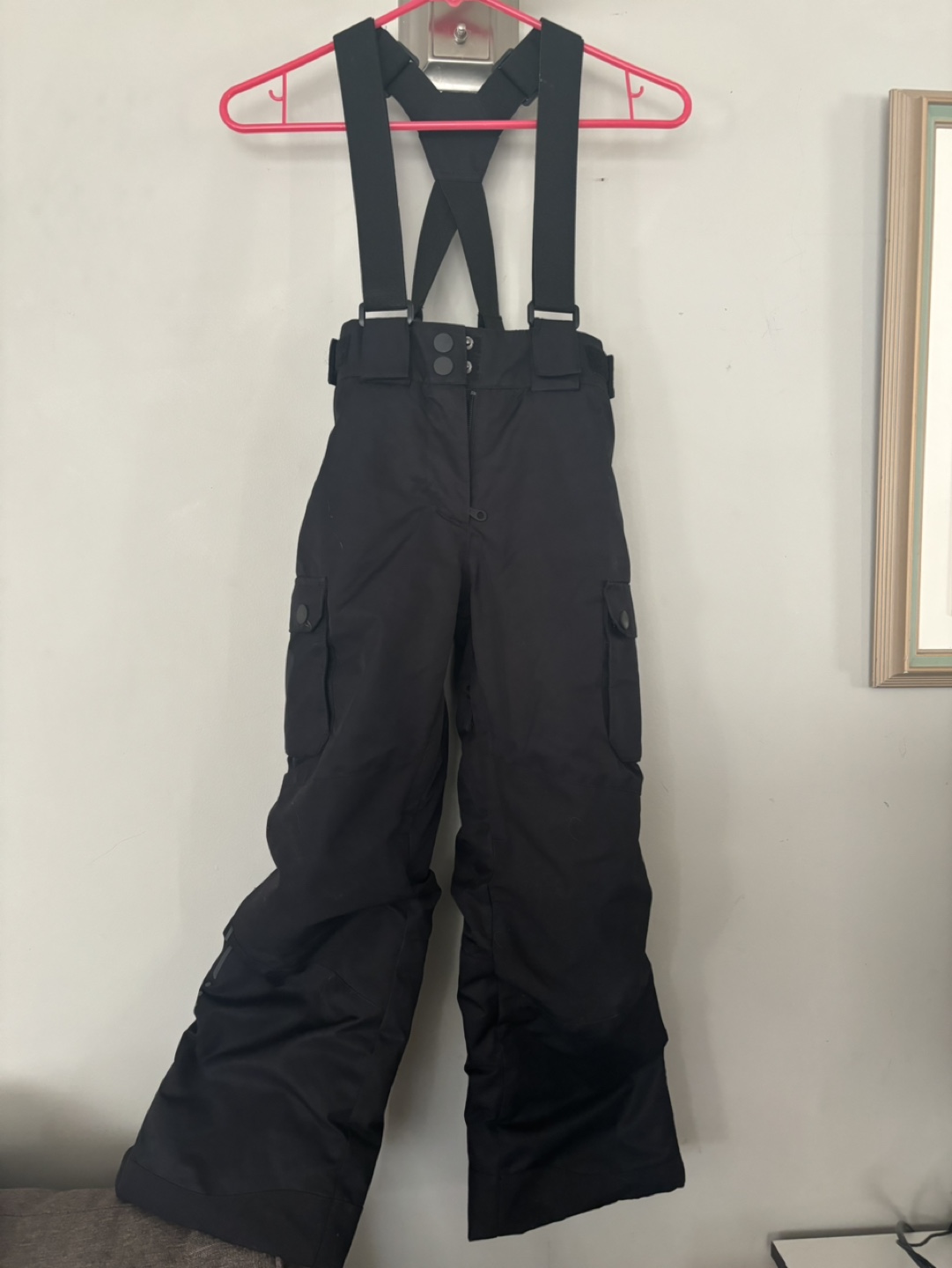 Size 7/8 Black Ski Pants
