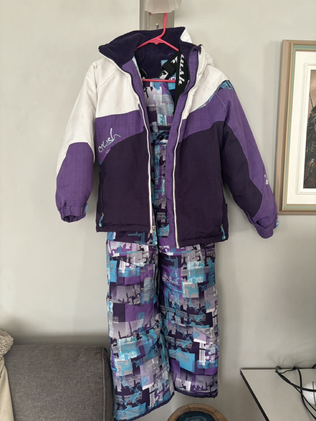 Girl's Size 10 Ski Jacket and Pants Set