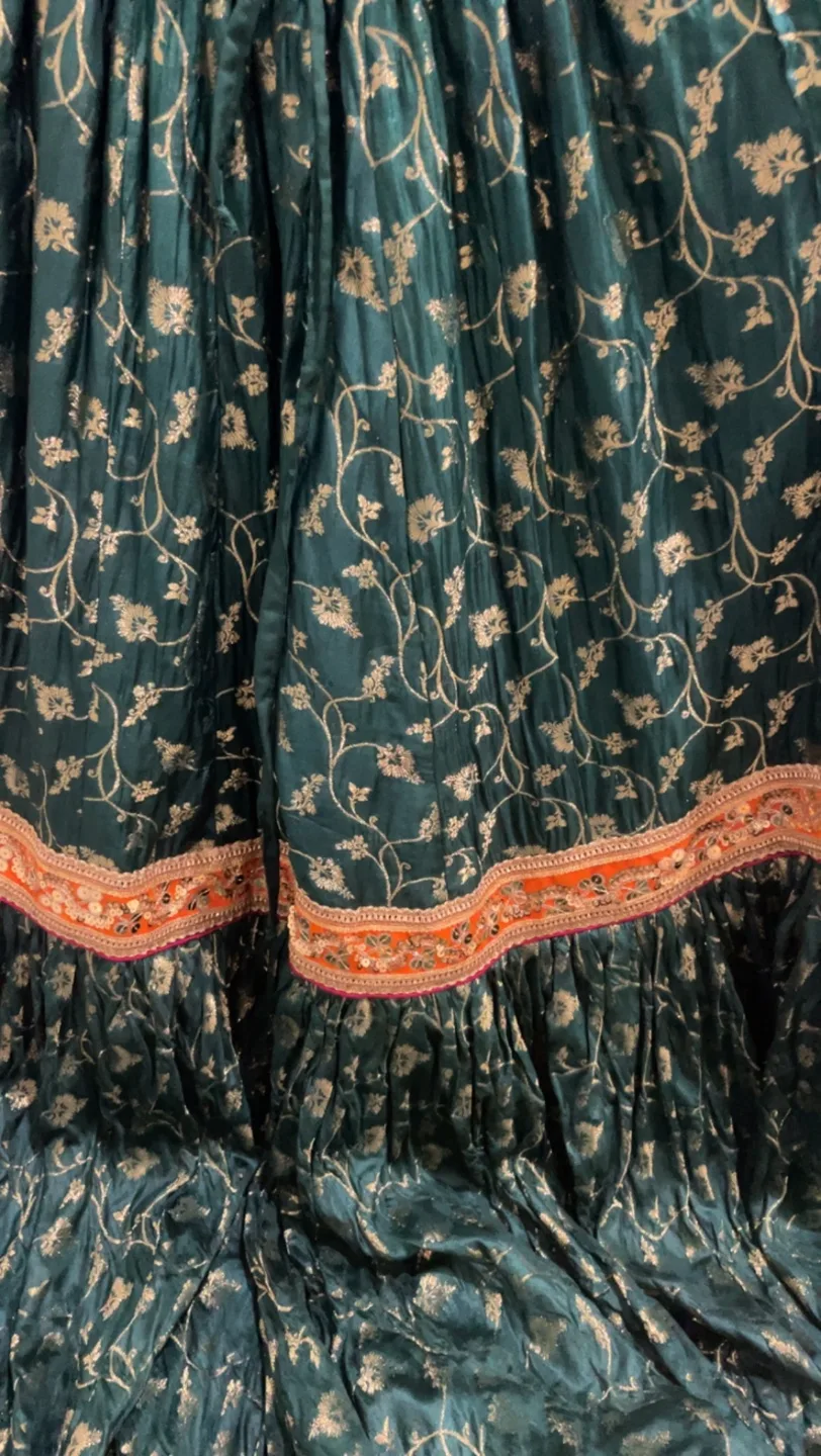 Orange and Pink Pakistani Shalwar Kameez image indicator(10)