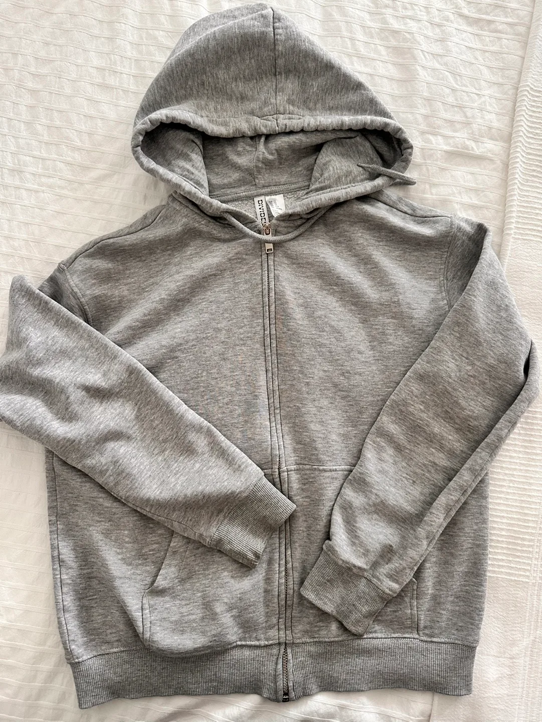 H&M Grey Zip Up Hoodie XS thumbnail