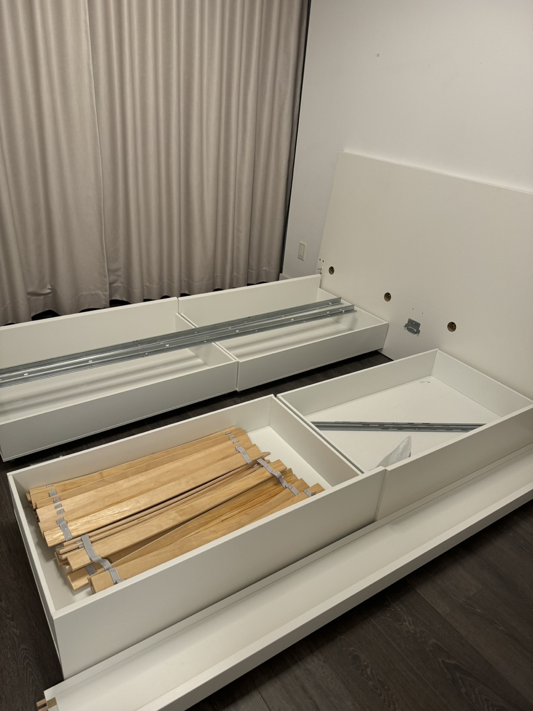 IKEA Malm Queen Bed Frame with Storage