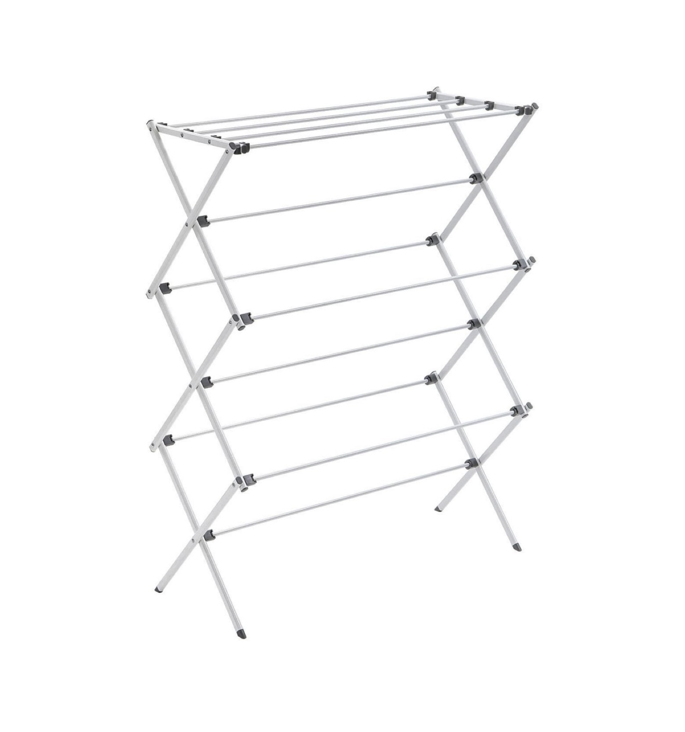 White Foldable Clothes Drying Rack - photo 2
