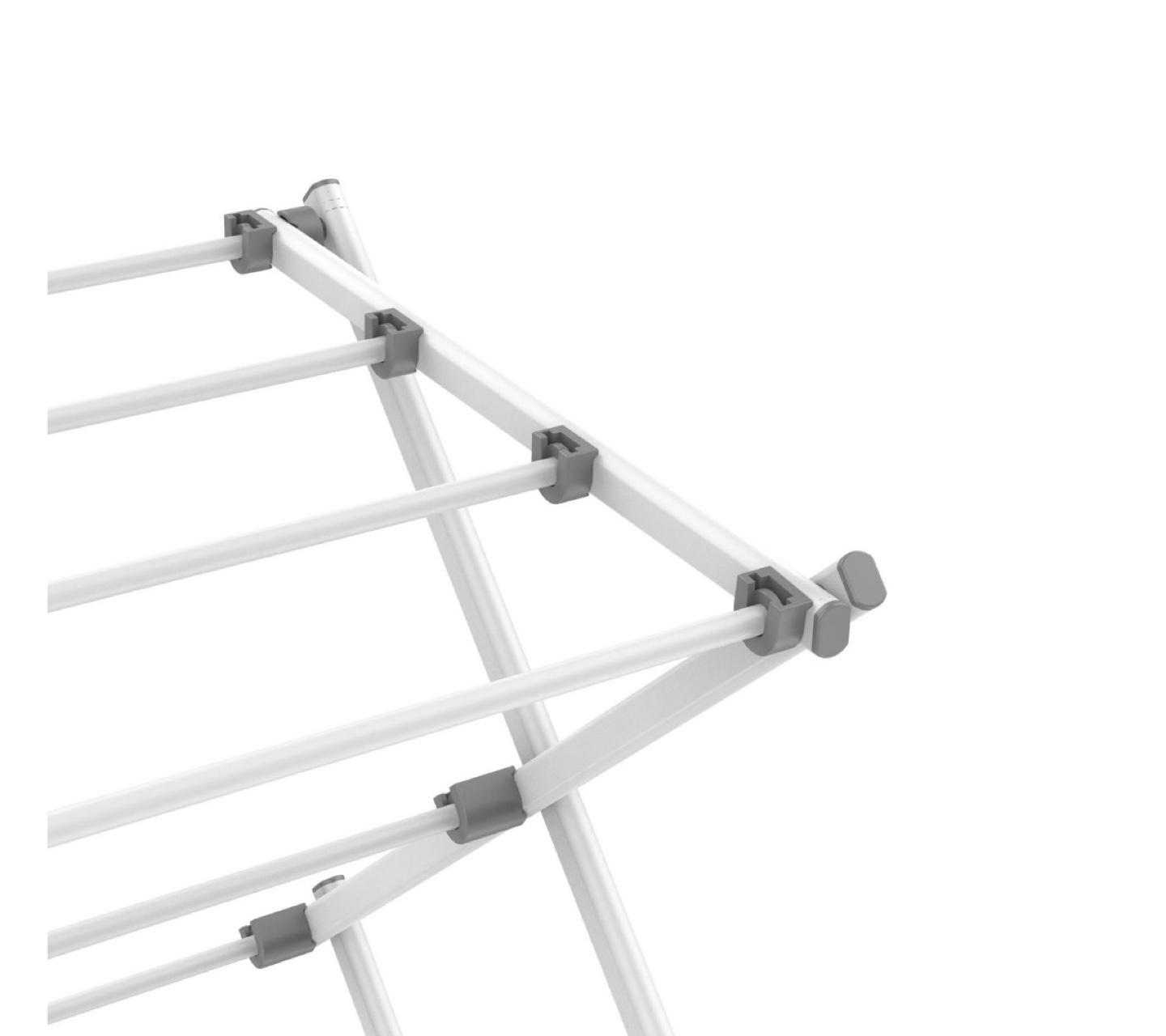 White Foldable Clothes Drying Rack - photo 3