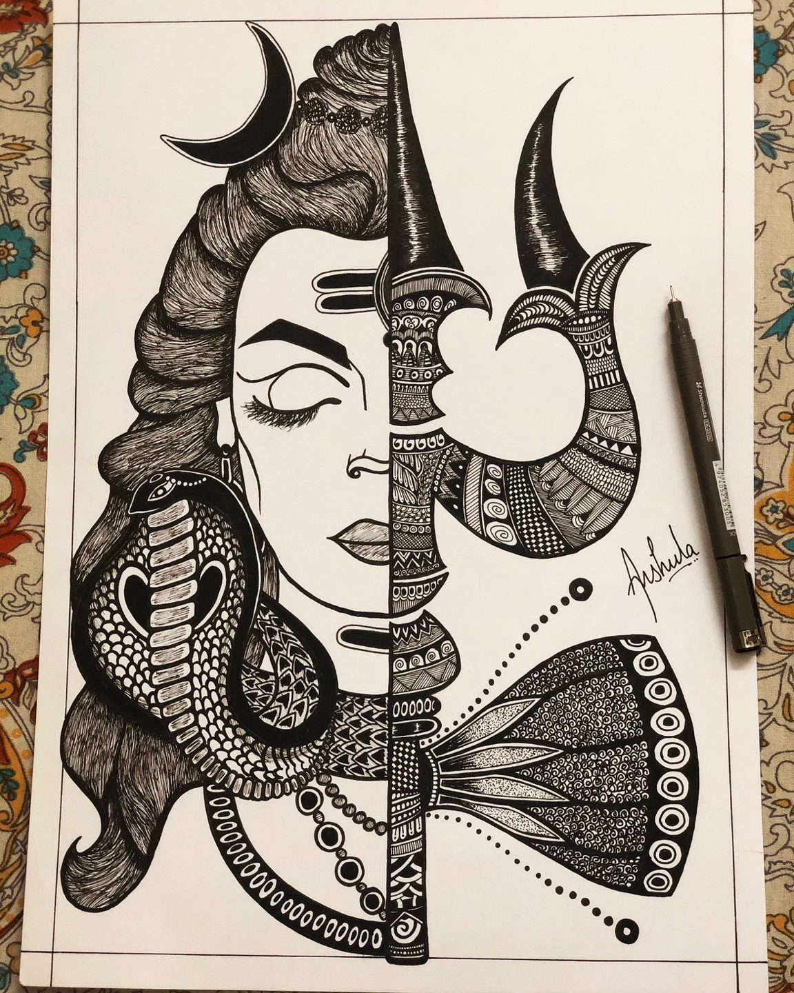 Hand-done Zentangle Art - photo 2