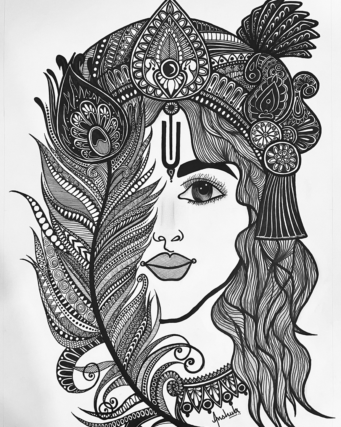 Hand-done Zentangle Art