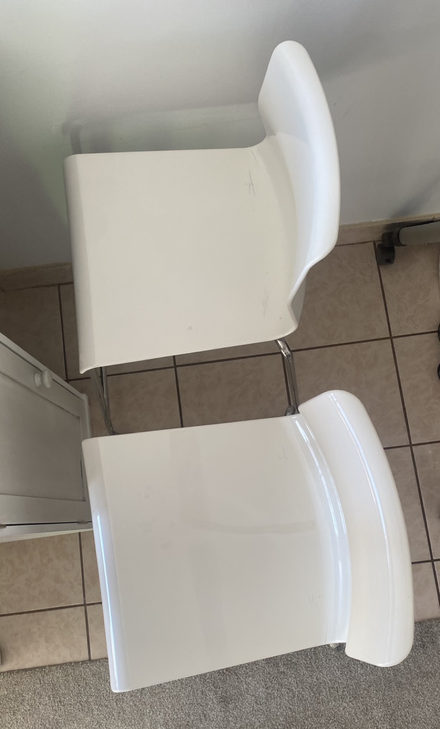 White Counter Stools (Set of 2) - photo 3