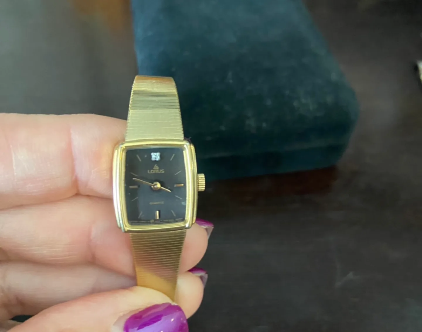 Lorus Gold Tone Watch With small Diamond image indicator(2)