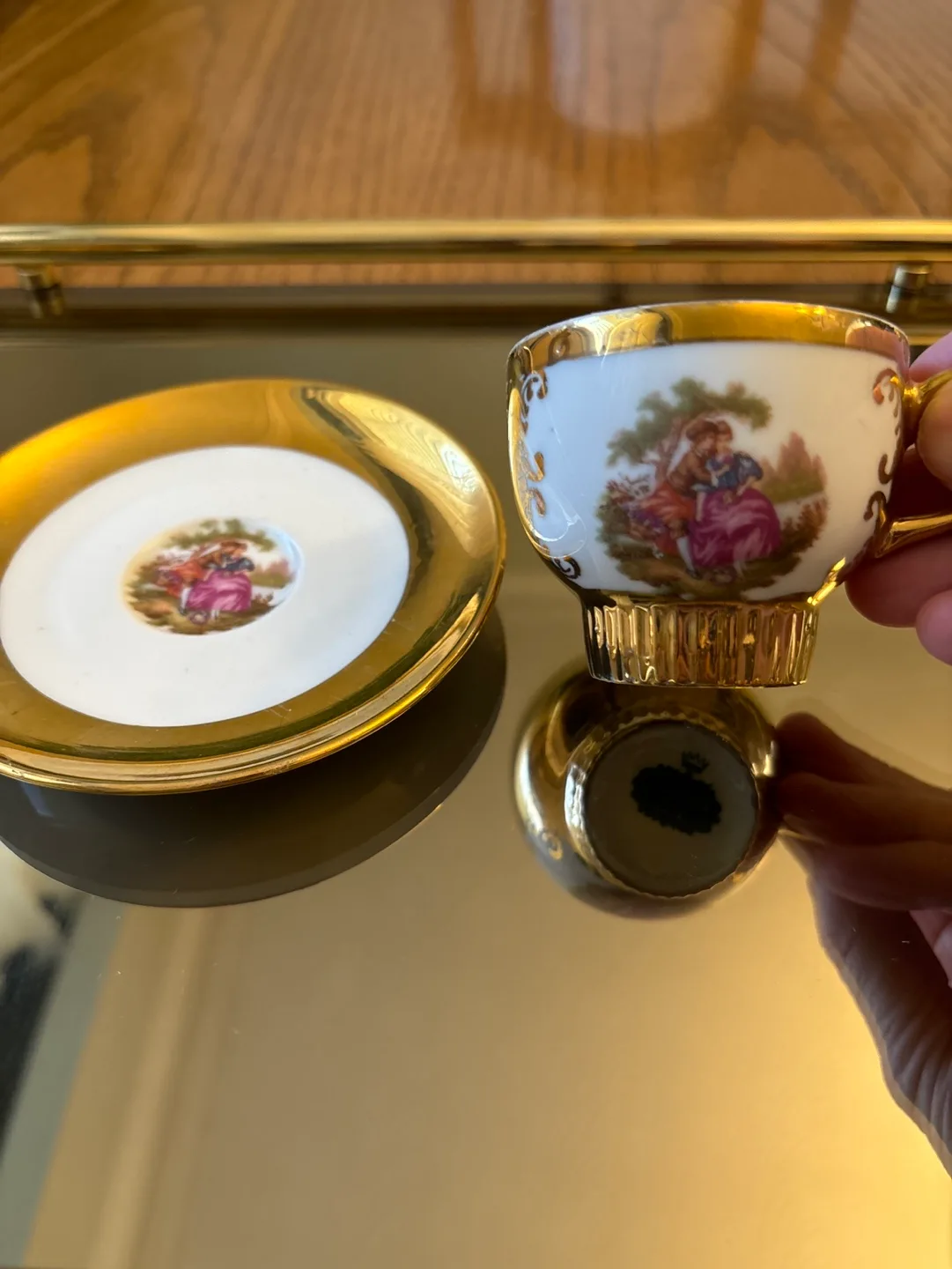 Vintage Bavaria V.P. Teacup and Saucer image indicator(2)