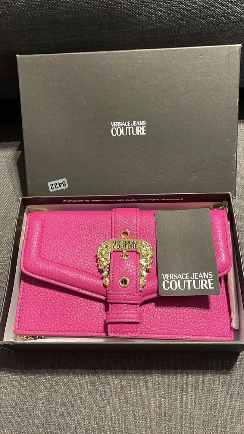 Versace Jeans Couture Pink Chain Wallet