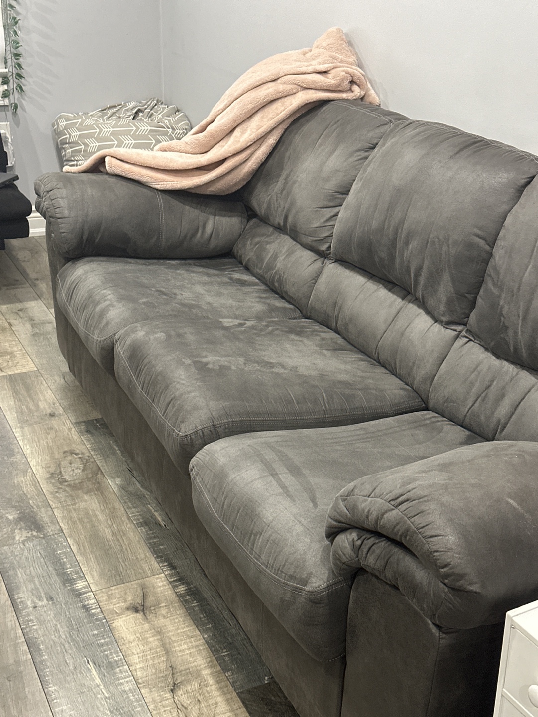 Olive green sofa - photo 3