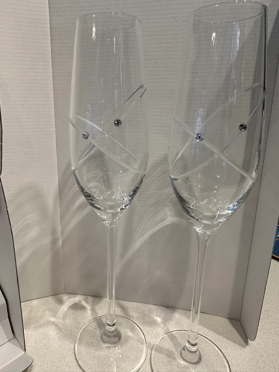 Wedgwood Crystal Champagne Flutes