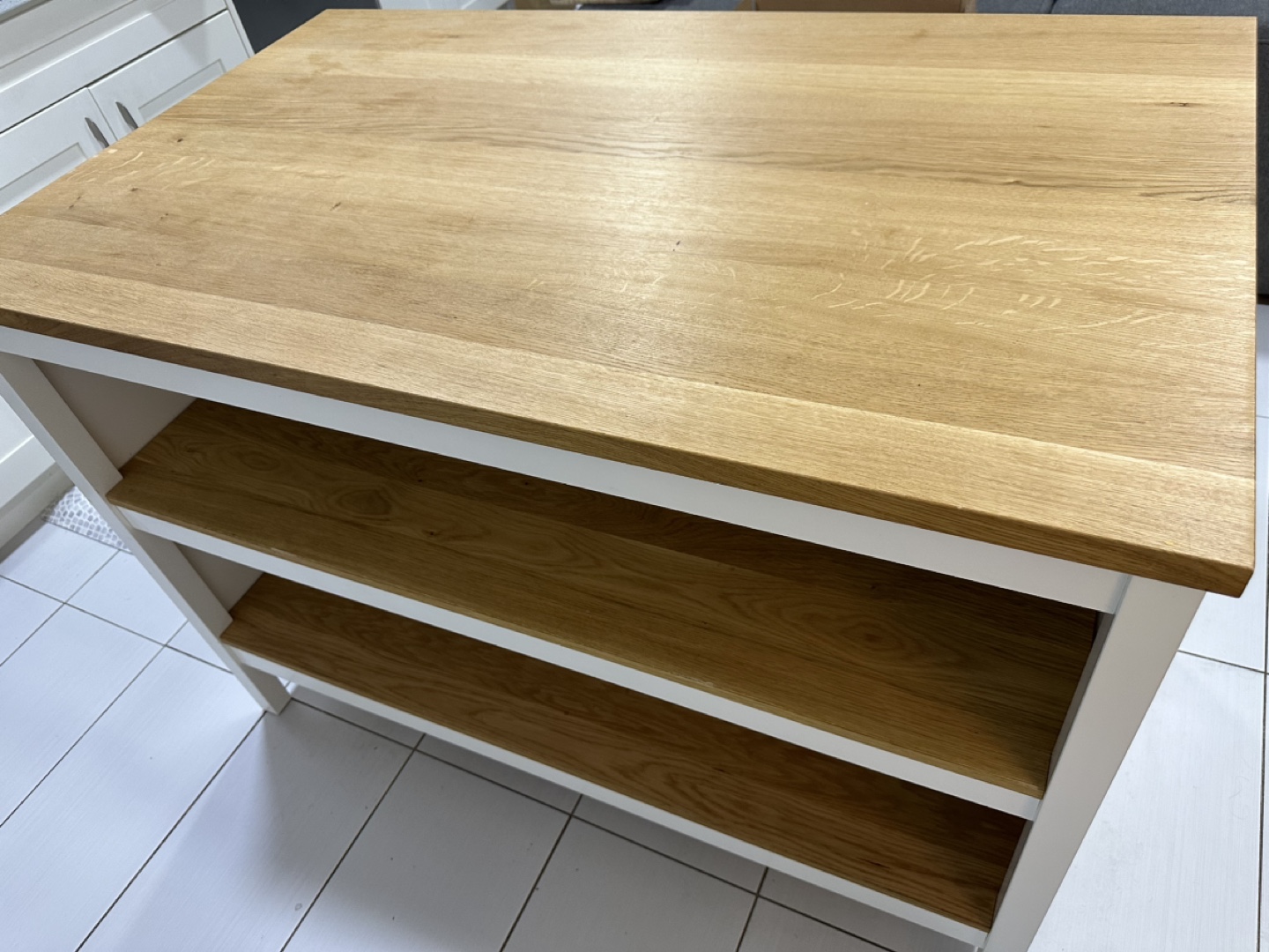 IKEA TORNVIKEN Kitchen Island, Off-White/Oak - photo 2