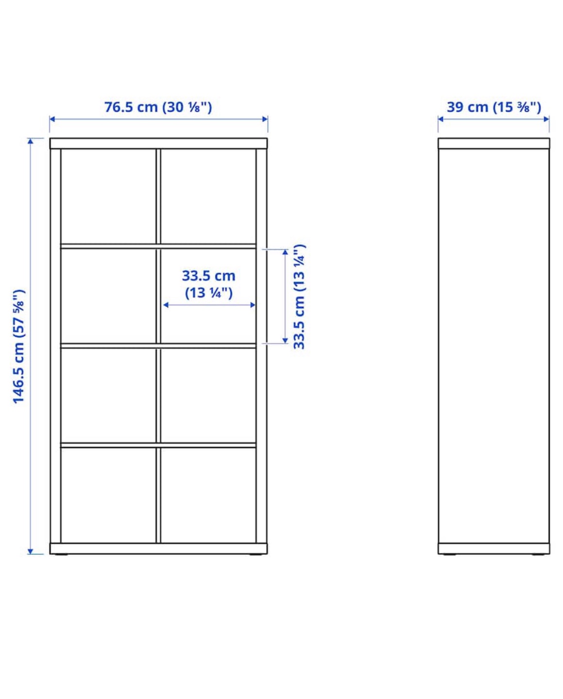IKEA Kallax Shelving Unit with Desk - photo 3