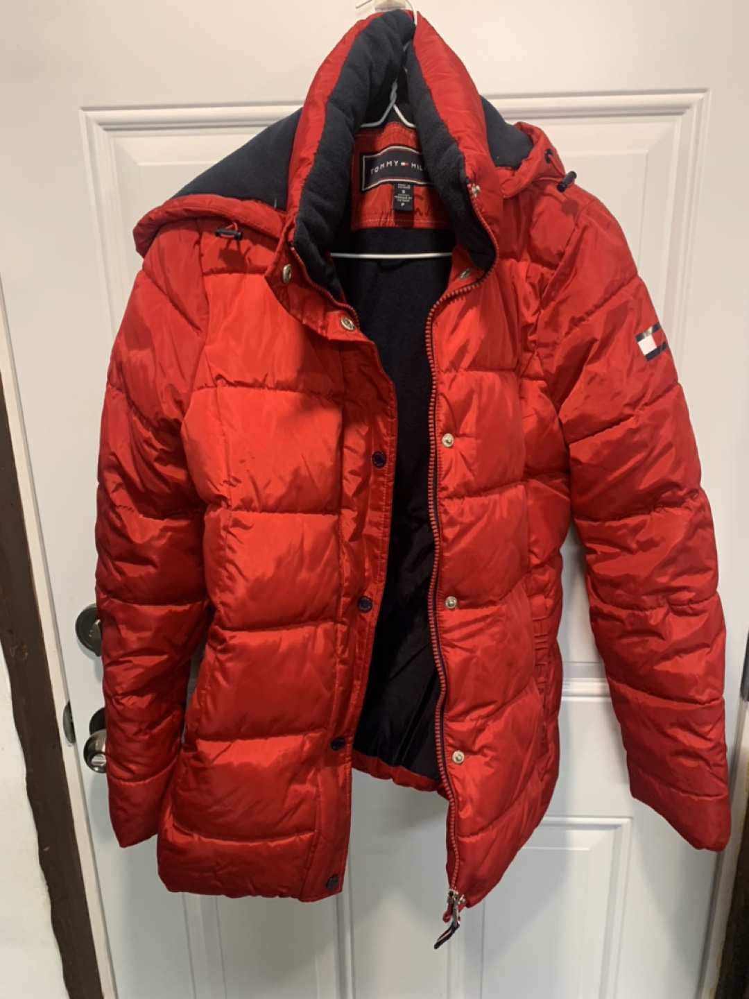 Tommy Hilfiger Red Puffer Jacket