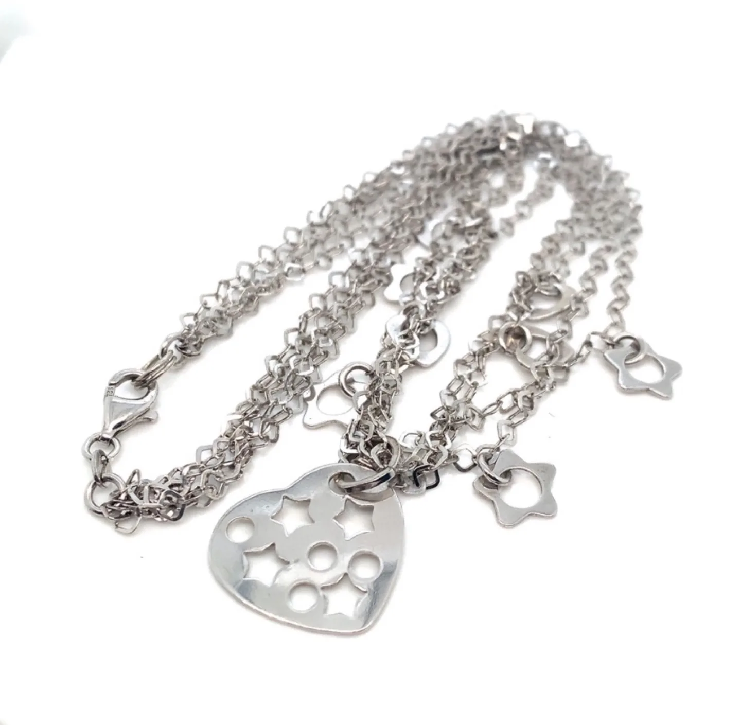 LOT of 4 Sterling Silver Necklace & 3 bracelets image indicator(9)