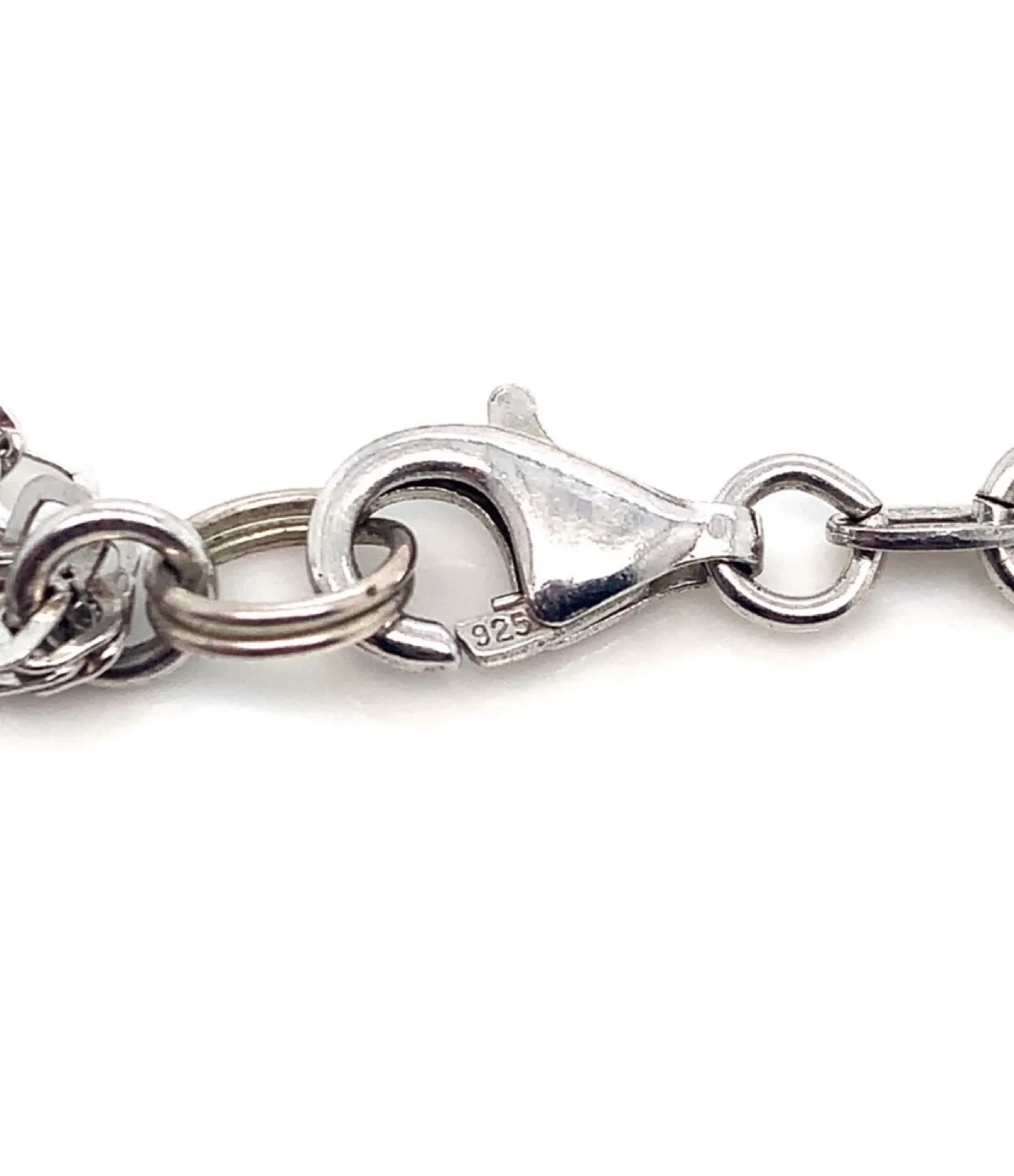 LOT of 4 Sterling Silver Necklace & 3 bracelets image indicator(10)