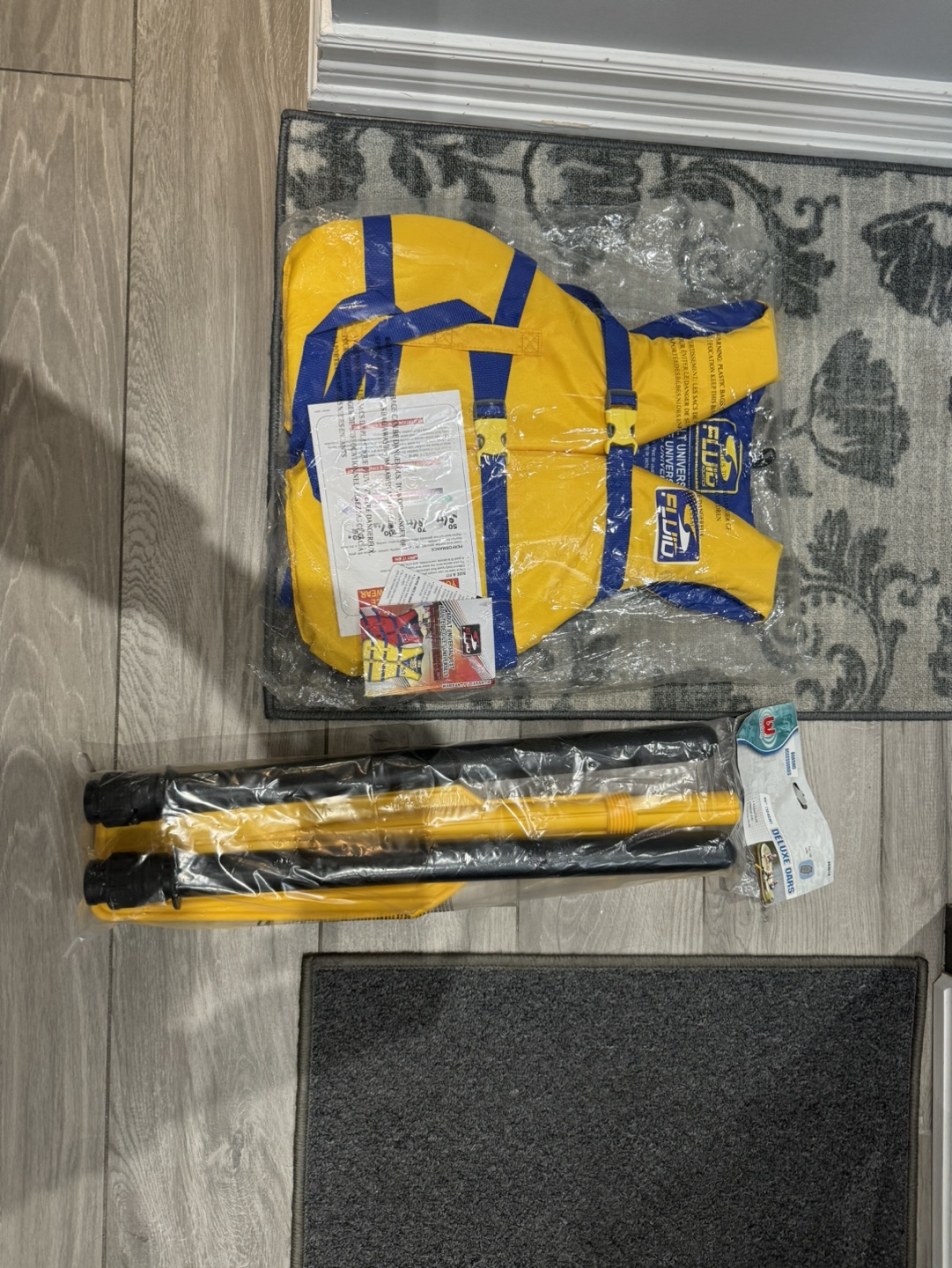Life Jacket and Oars
