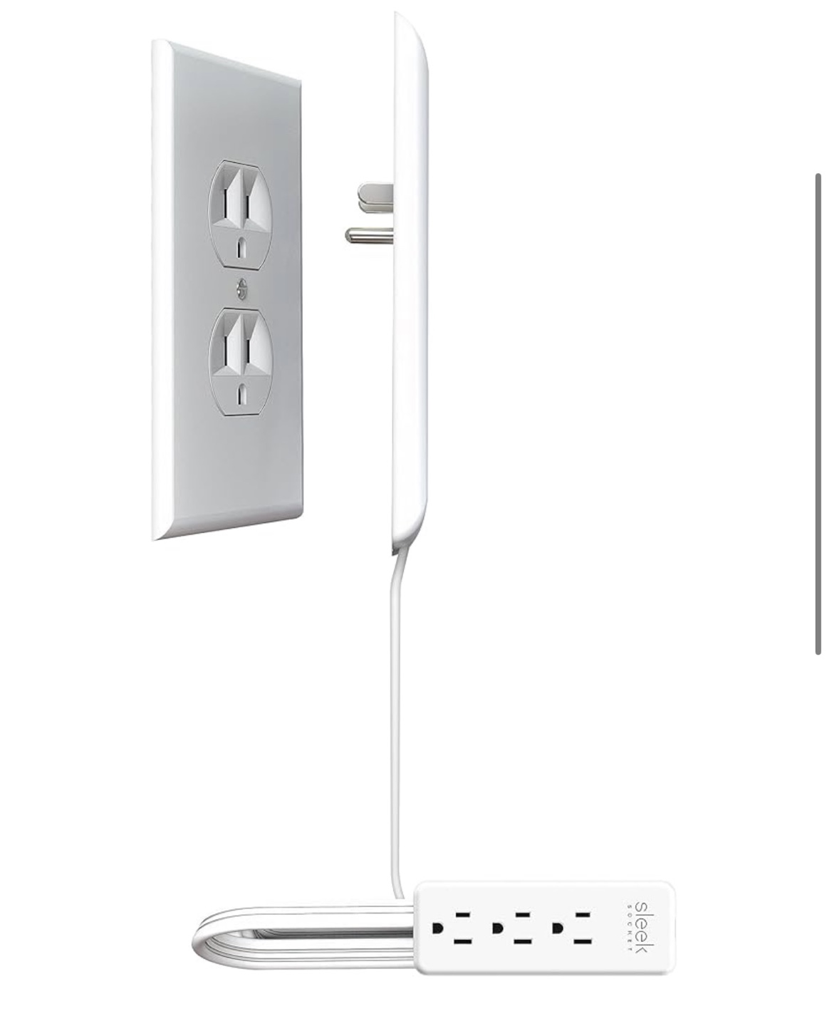 Sleek Socket Wall Outlet Extender