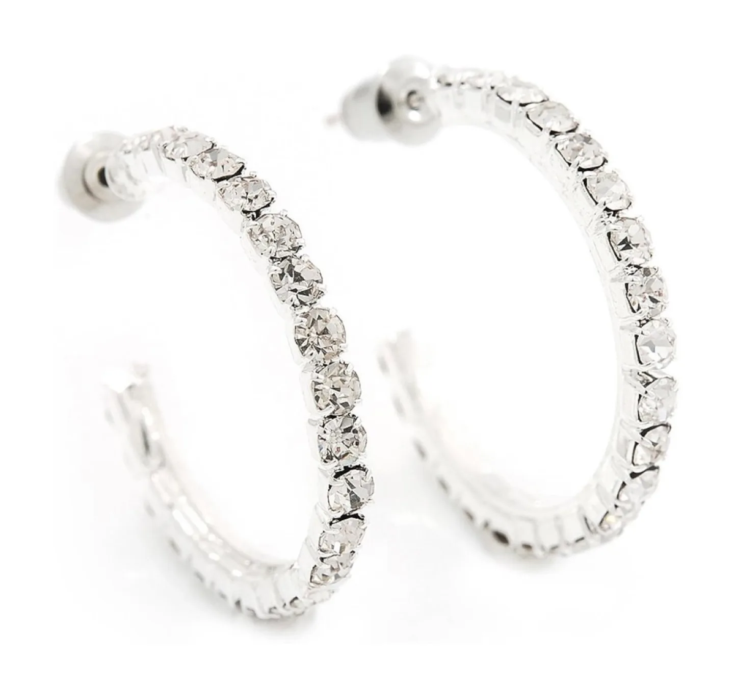 The Limited Crystal Hoop Earrings thumbnail