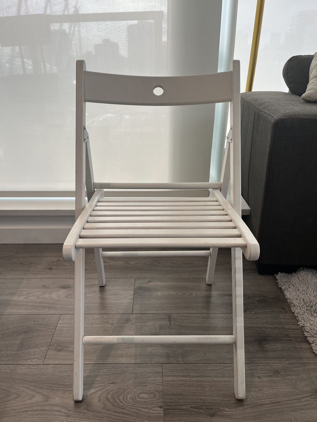 Set of 2 White Folding Chair - photo 3