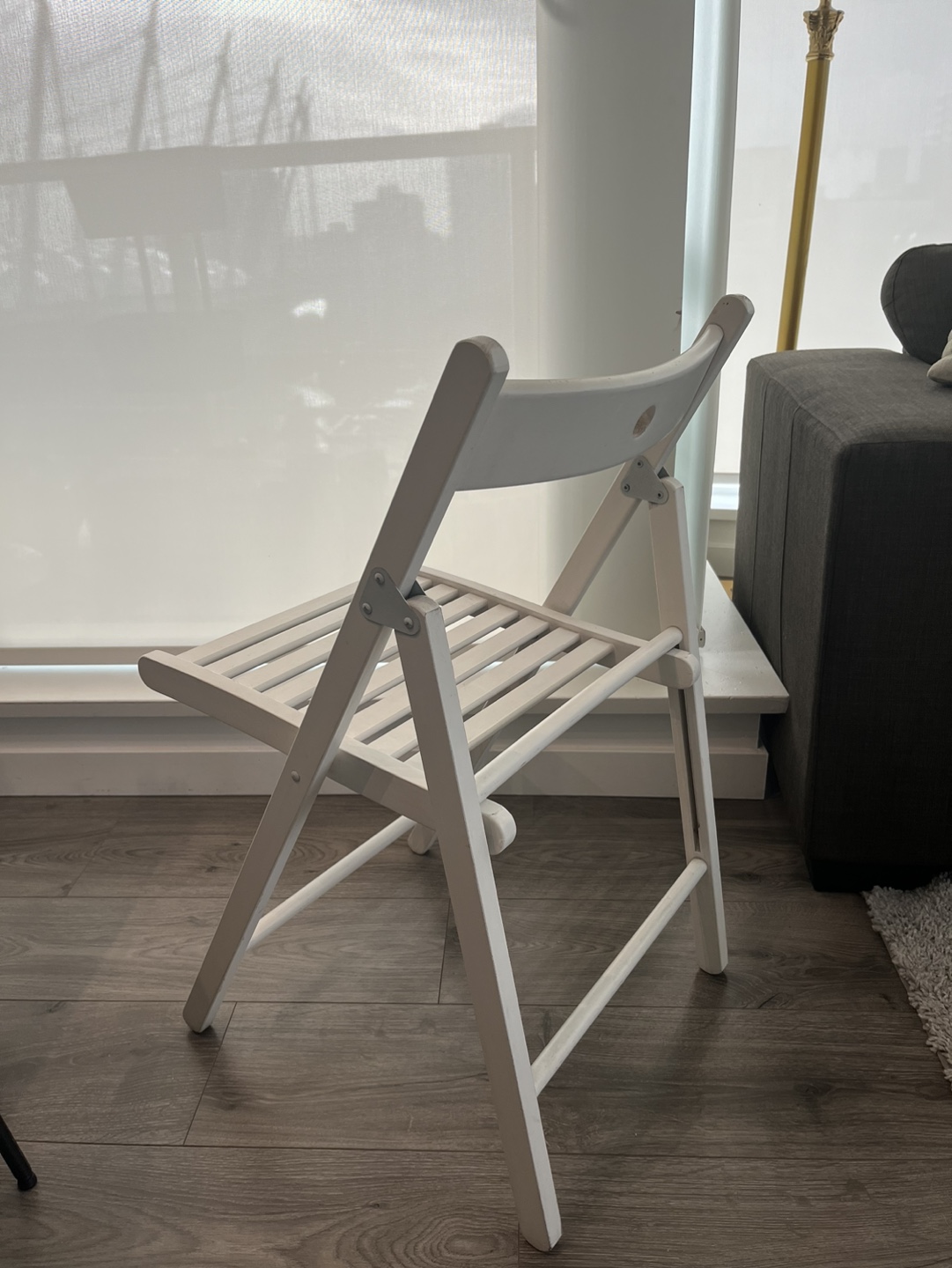 Set of 2 White Folding Chair - photo 2