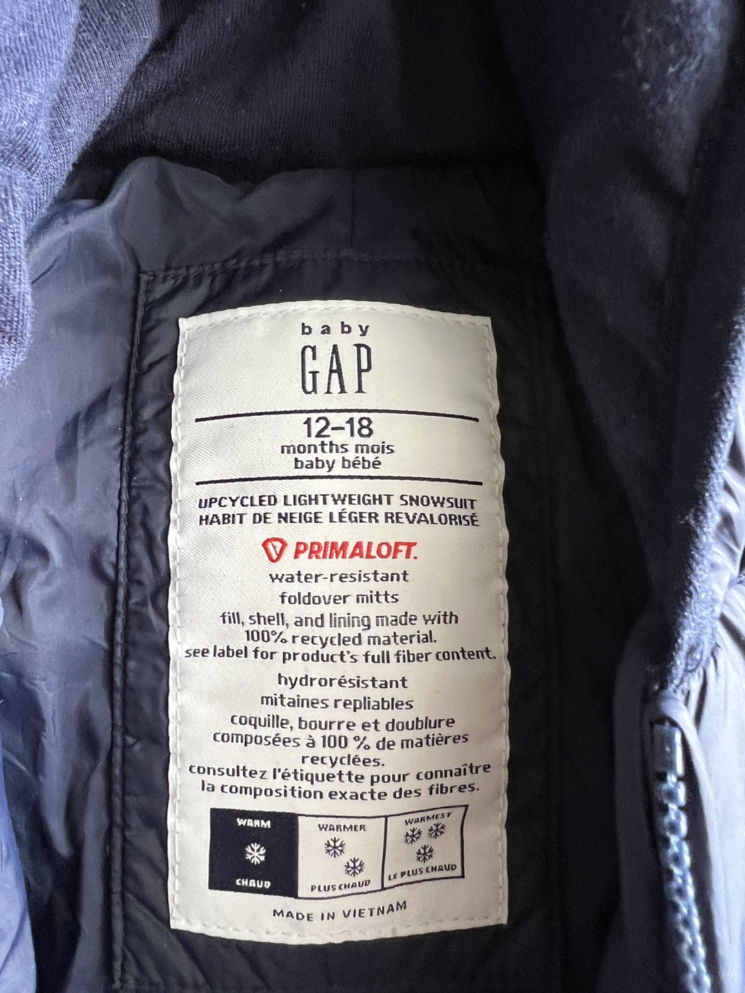 Baby Gap Snowsuit 12-18 months - photo 2