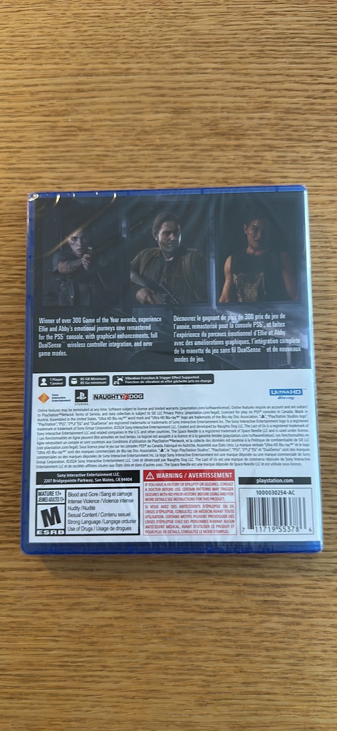 Brand NEW!! Sealed - The Last of Us Part II Remastered PS5 - photo 2