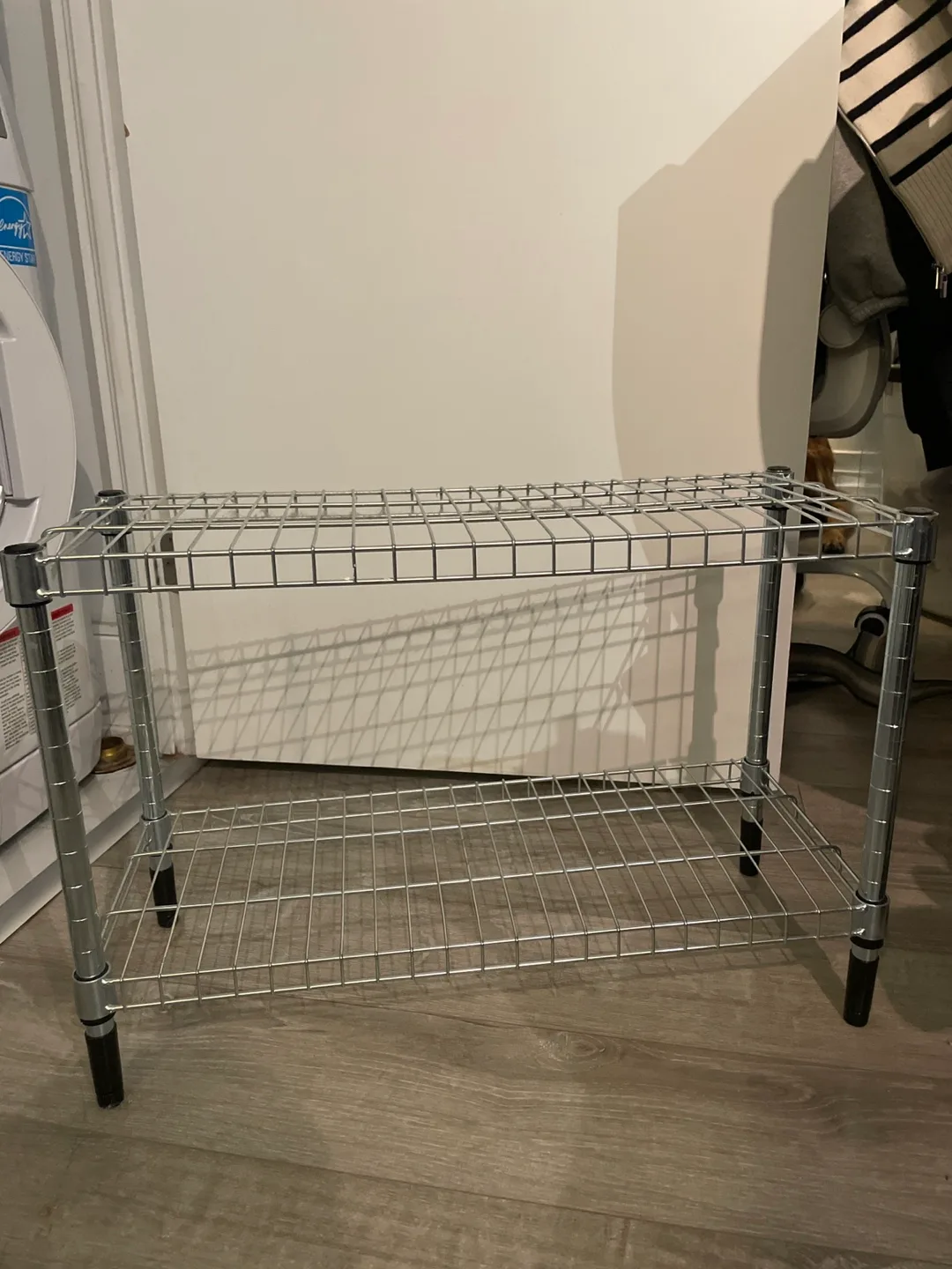 2 Tier Metal Shelf Unit #freecycle thumbnail