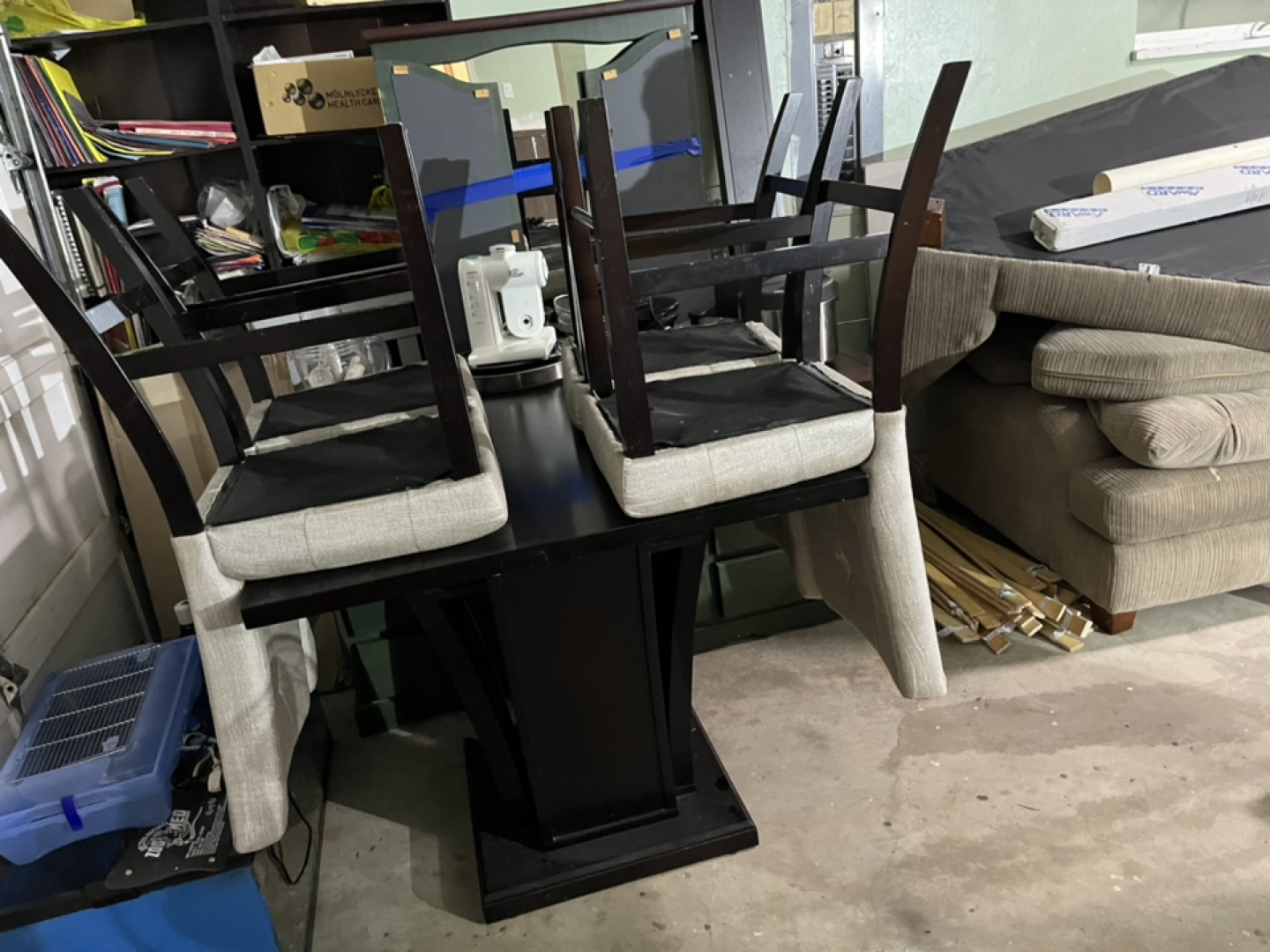 Square Bar Table and Four Stools - photo 2