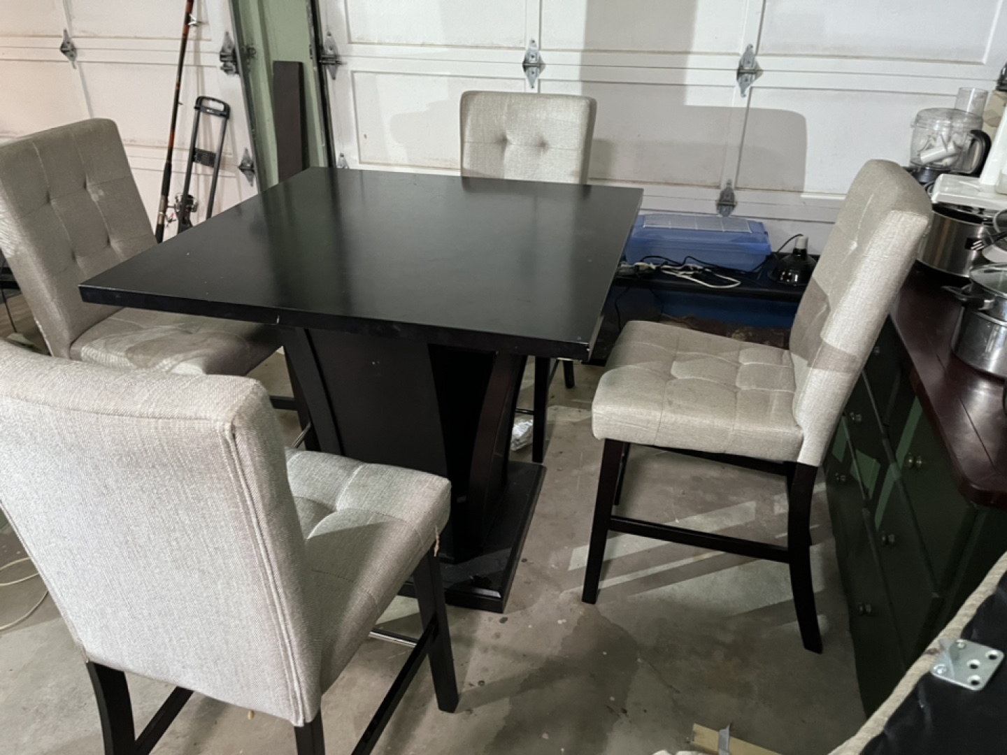 Square Bar Table and Four Stools - photo 3