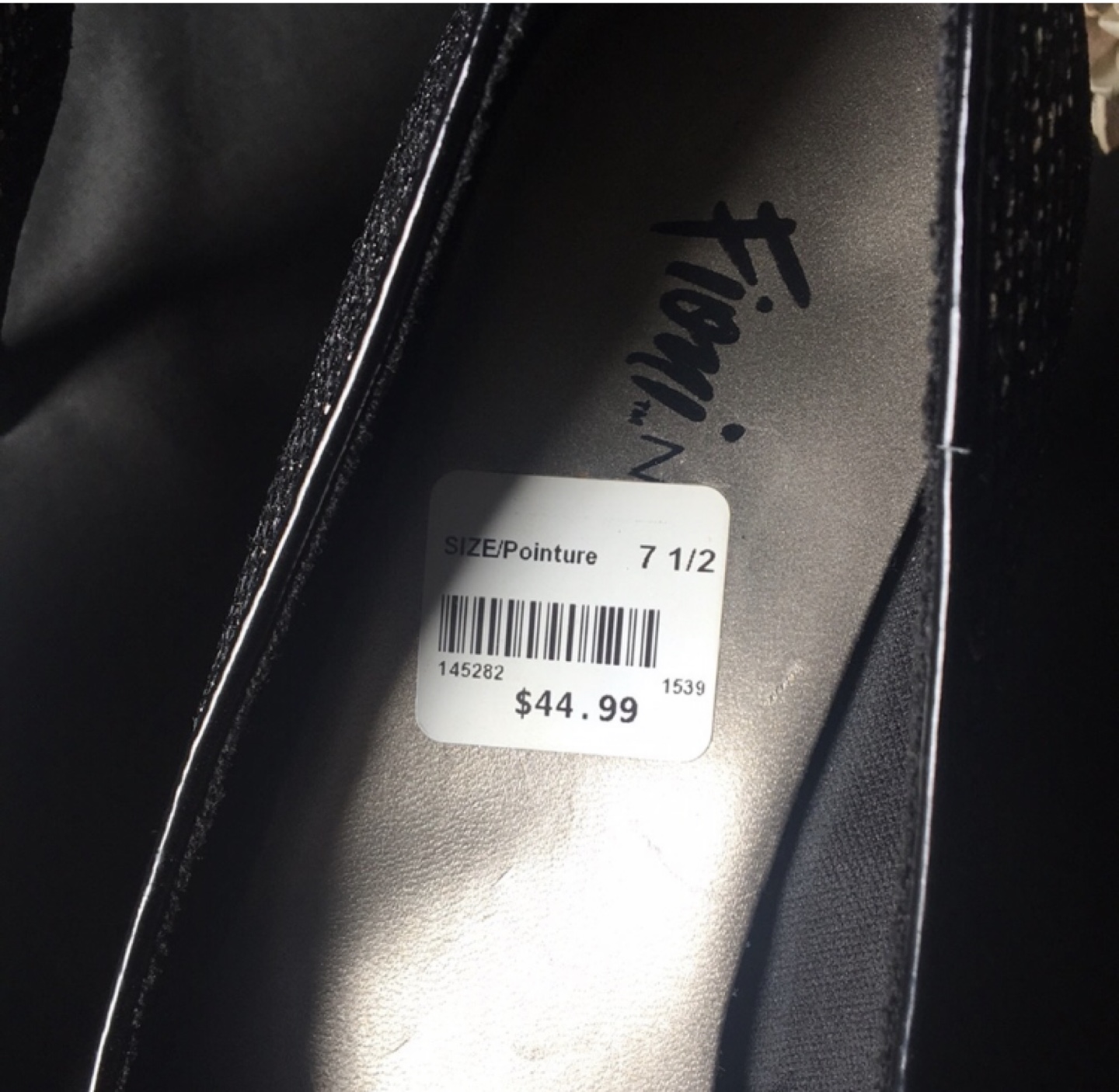 Fioni Women's Black Glitter Heels - photo 5