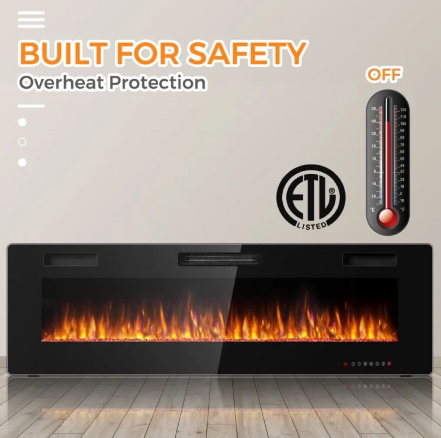 60 Inch Electric Fireplace - photo 5