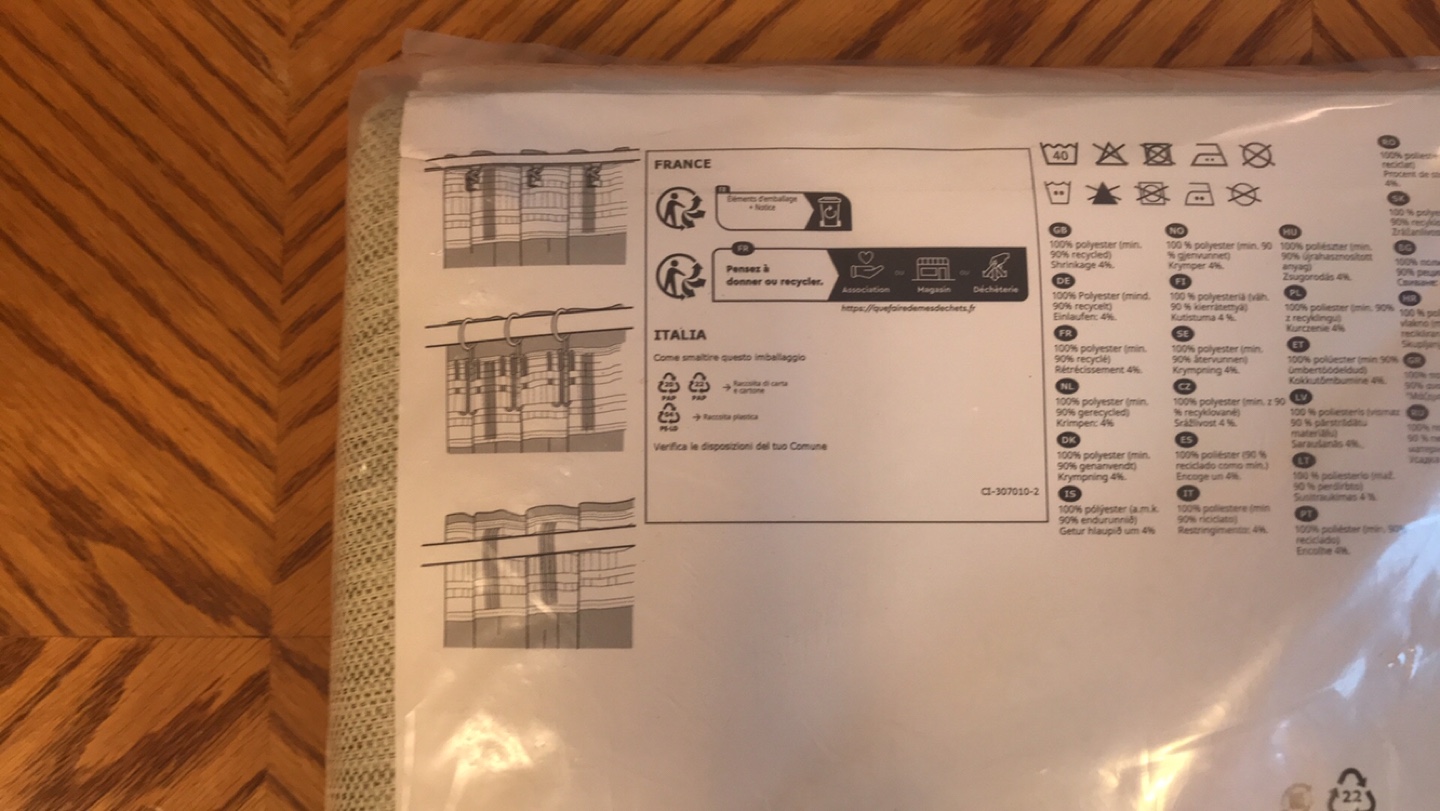 IKEA Kalamondin Curtains - 2 Pack - 57" x 98" - NEW - photo 3