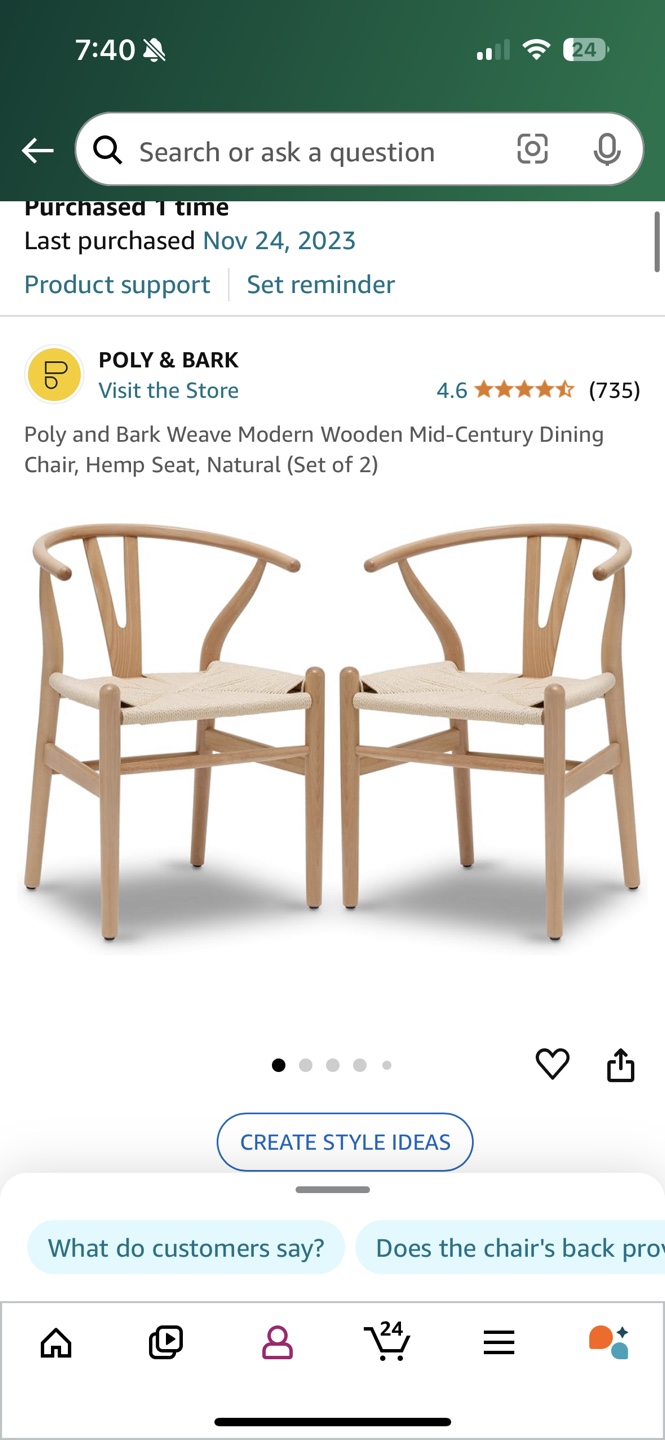 Mid-Century Dining Chairs Set of 2 - photo 2