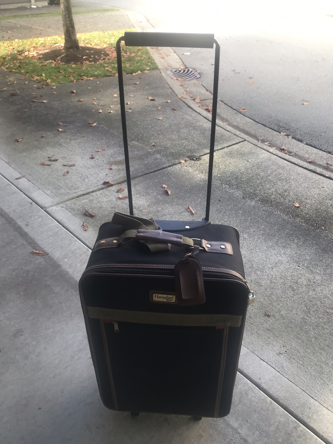 Brown Carry-on Suitcase medium size 24 x 14”