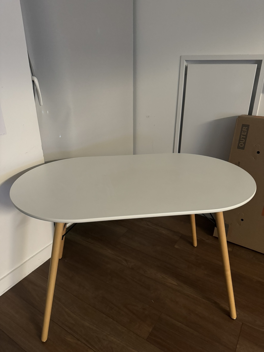 White Oval Dining Table