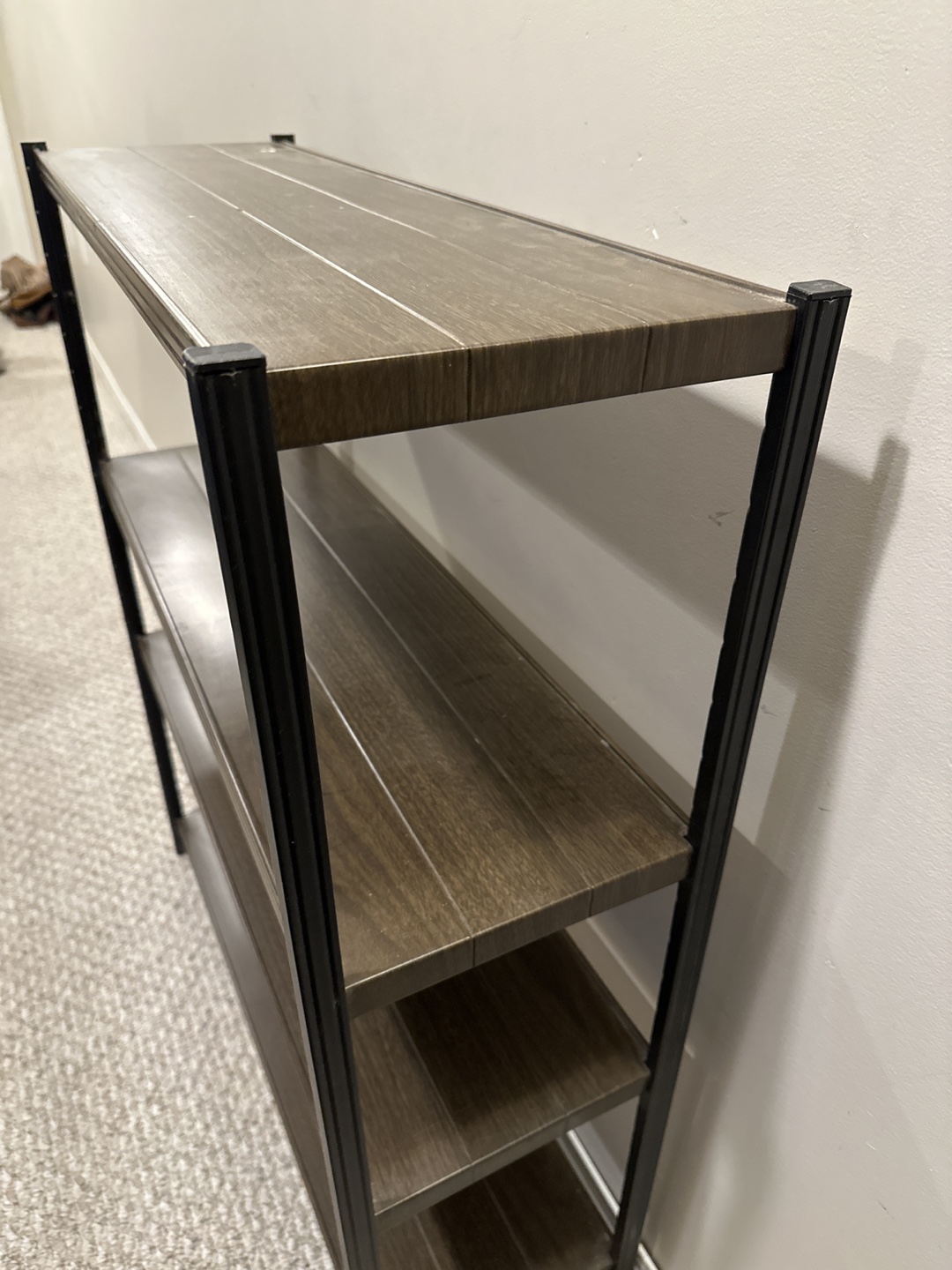 Vintage 4-Tier metal Shelf Unit - photo 2