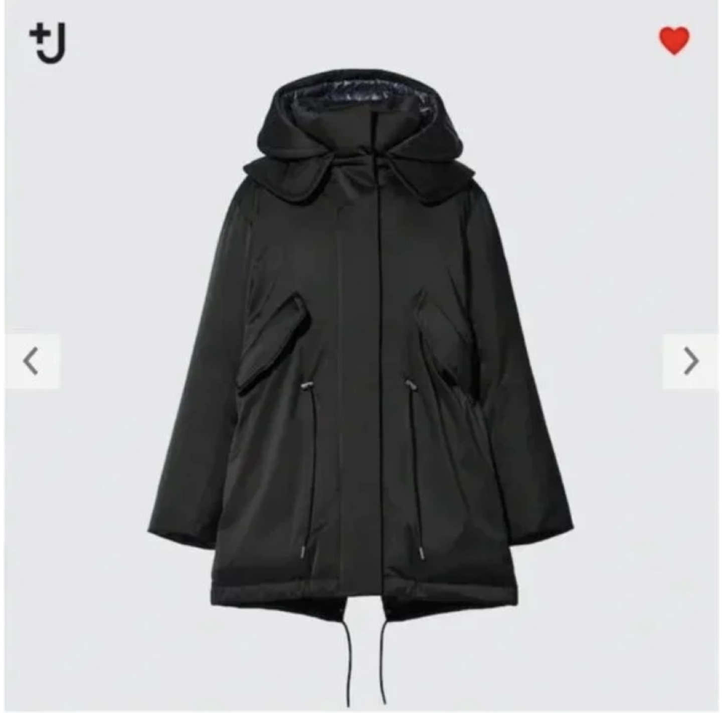 Uniqlo and J+ Jill Sanders Oversized Black Down Parka