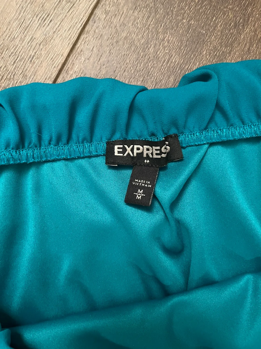 Express Strapless Teal Dress Size M image indicator(2)