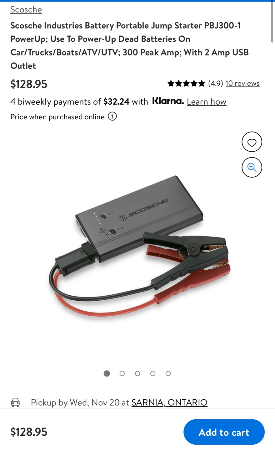 Scosche Portable Jump Starter