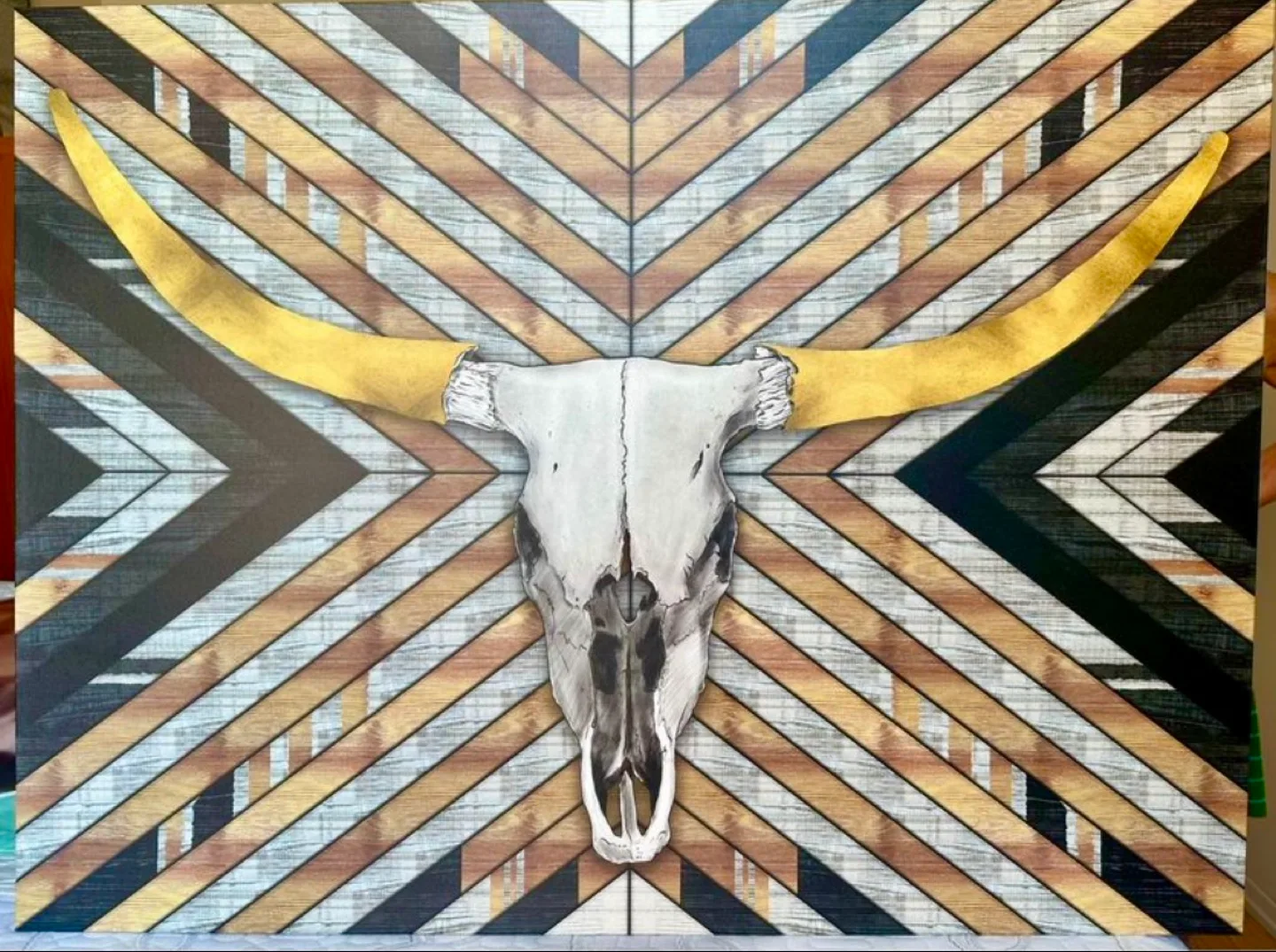 Canvas Wall Art - Bull Skull image indicator(2)