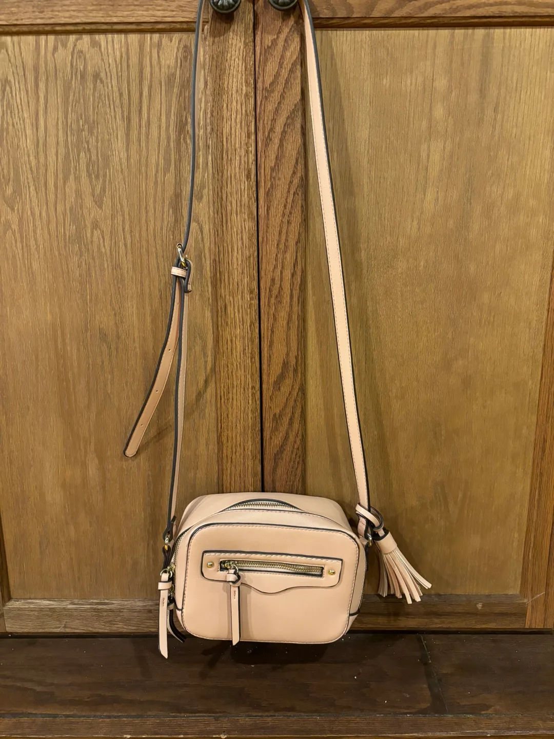 Pink Faux Leather Crossbody Bag image indicator(8)