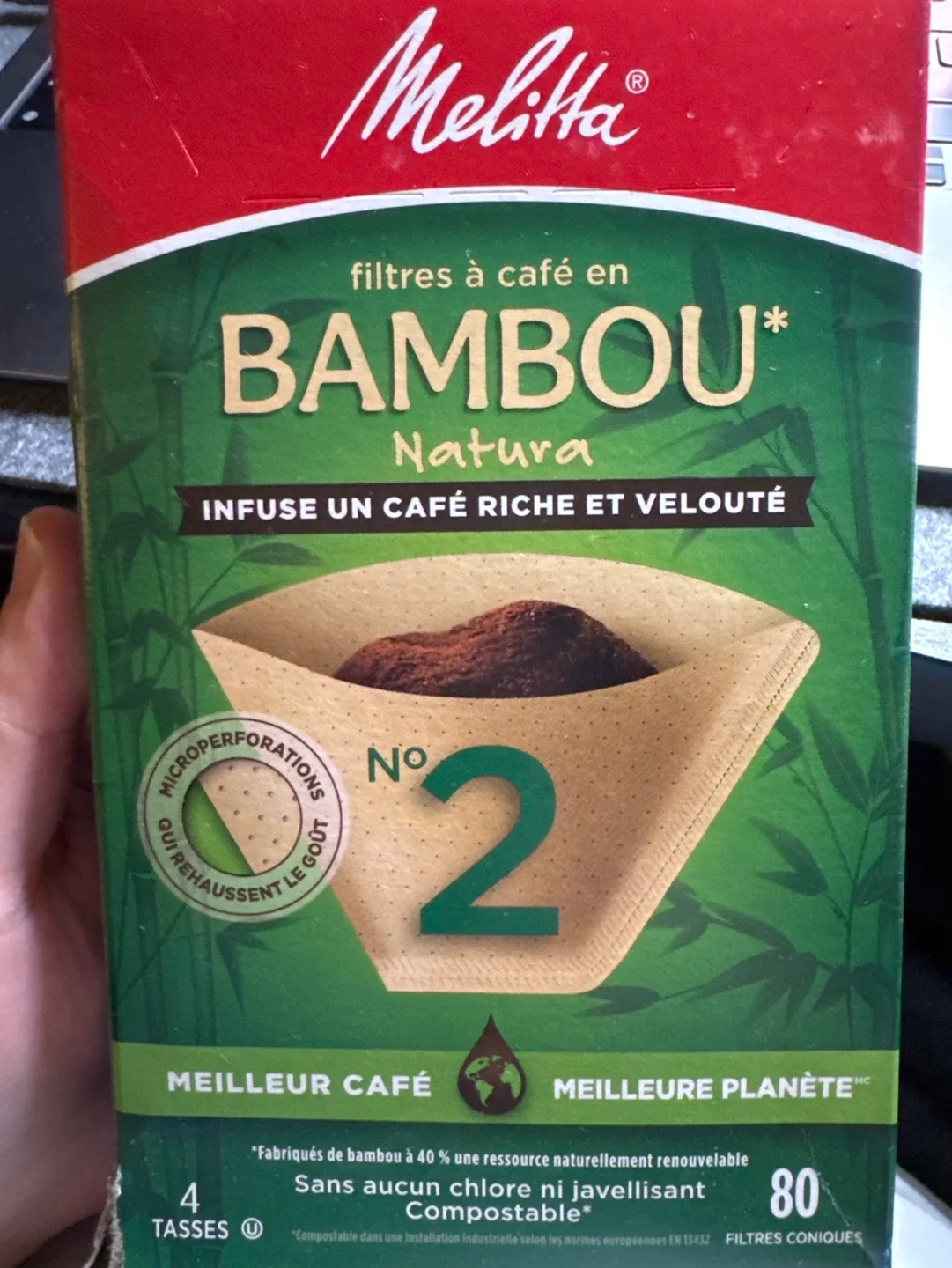 Melitta Bamboo Coffee Filters Size 2 thumbnail