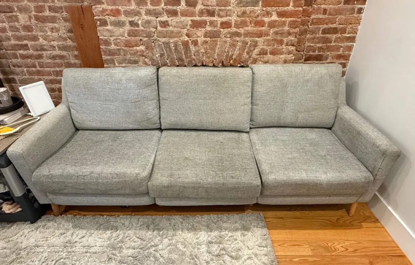 Burrow couch with ottoman - photo 2
